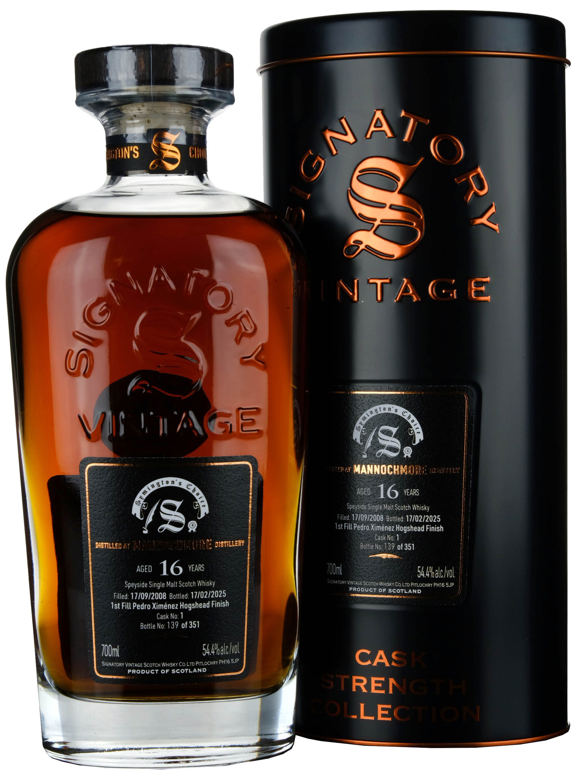 Mannochmore 2008 - 16 Year Old Signatory Symington's Choice Single