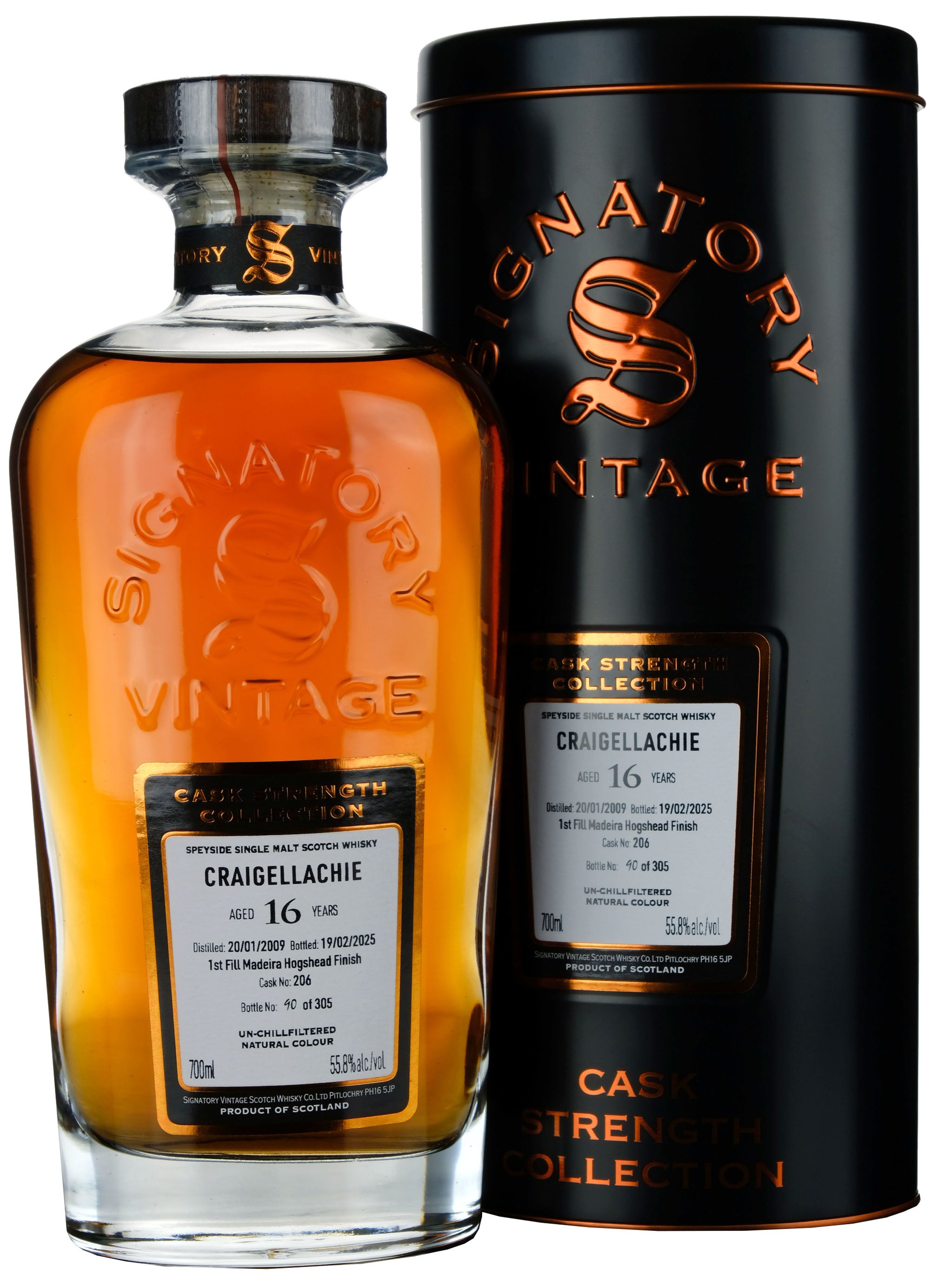 Craigellachie 2009-2025 | 16 Year Old Signatory Vintage Cask Strength Collection Single Cask 206