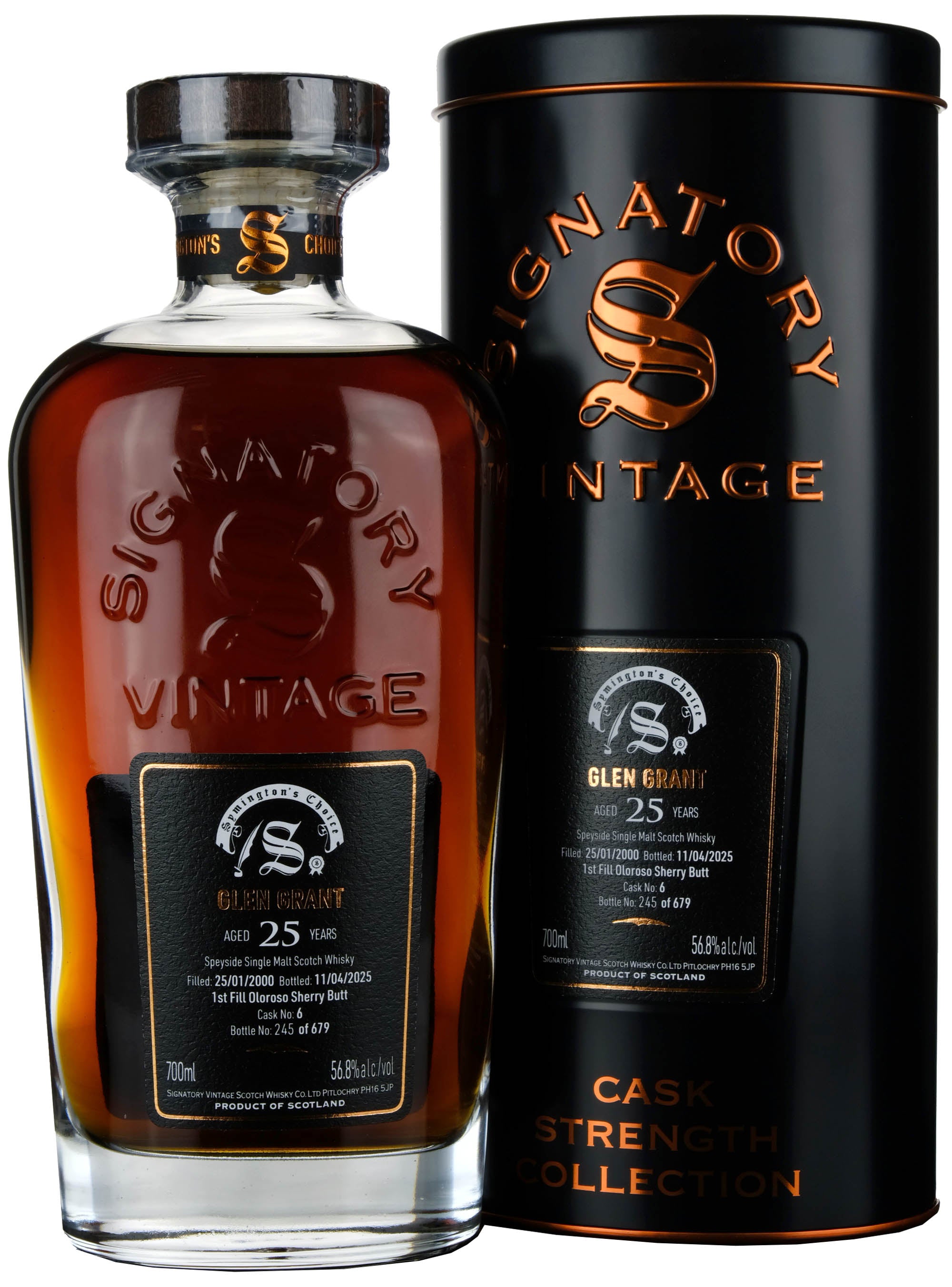 Glen Grant 2000-2025 | 25 Year Old Signatory Vintage Symington's Choice Single Cask 6