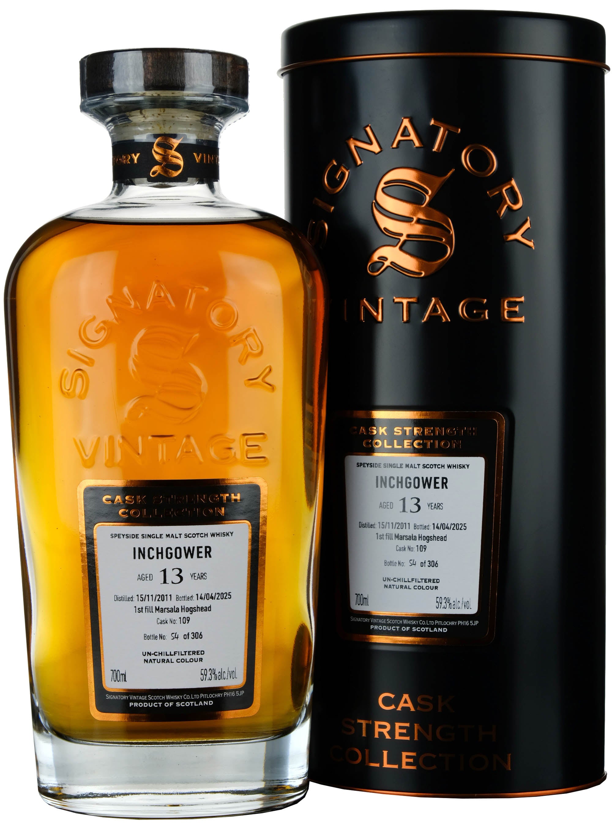 Inchgower 2011-2025 | 13 Year Old Signatory Vintage Cask Strength Collection Single Cask 109