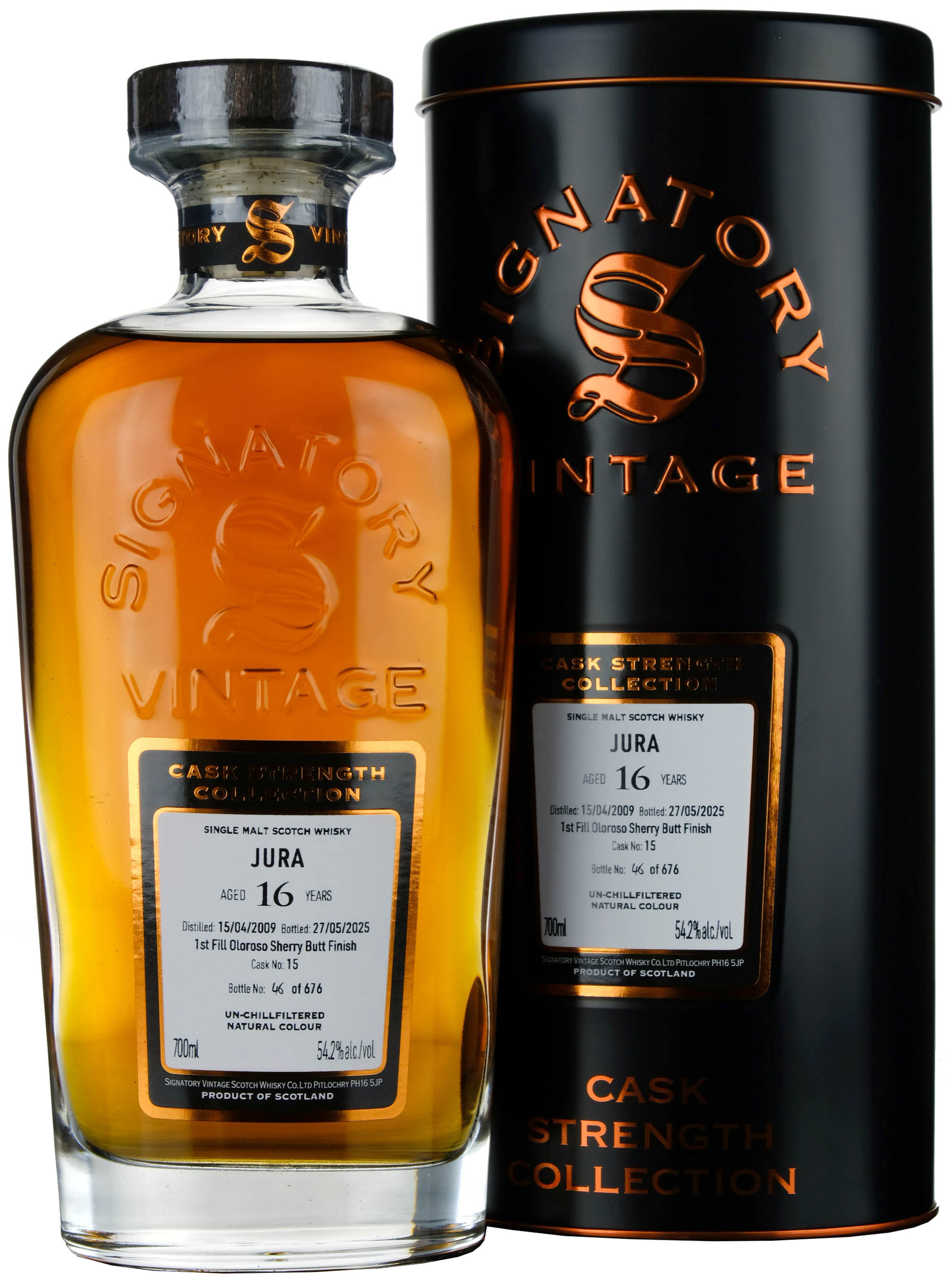 Jura 2009-2025 | 16 Year Old Signatory Vintage Cask Strength Collection Single Cask 15