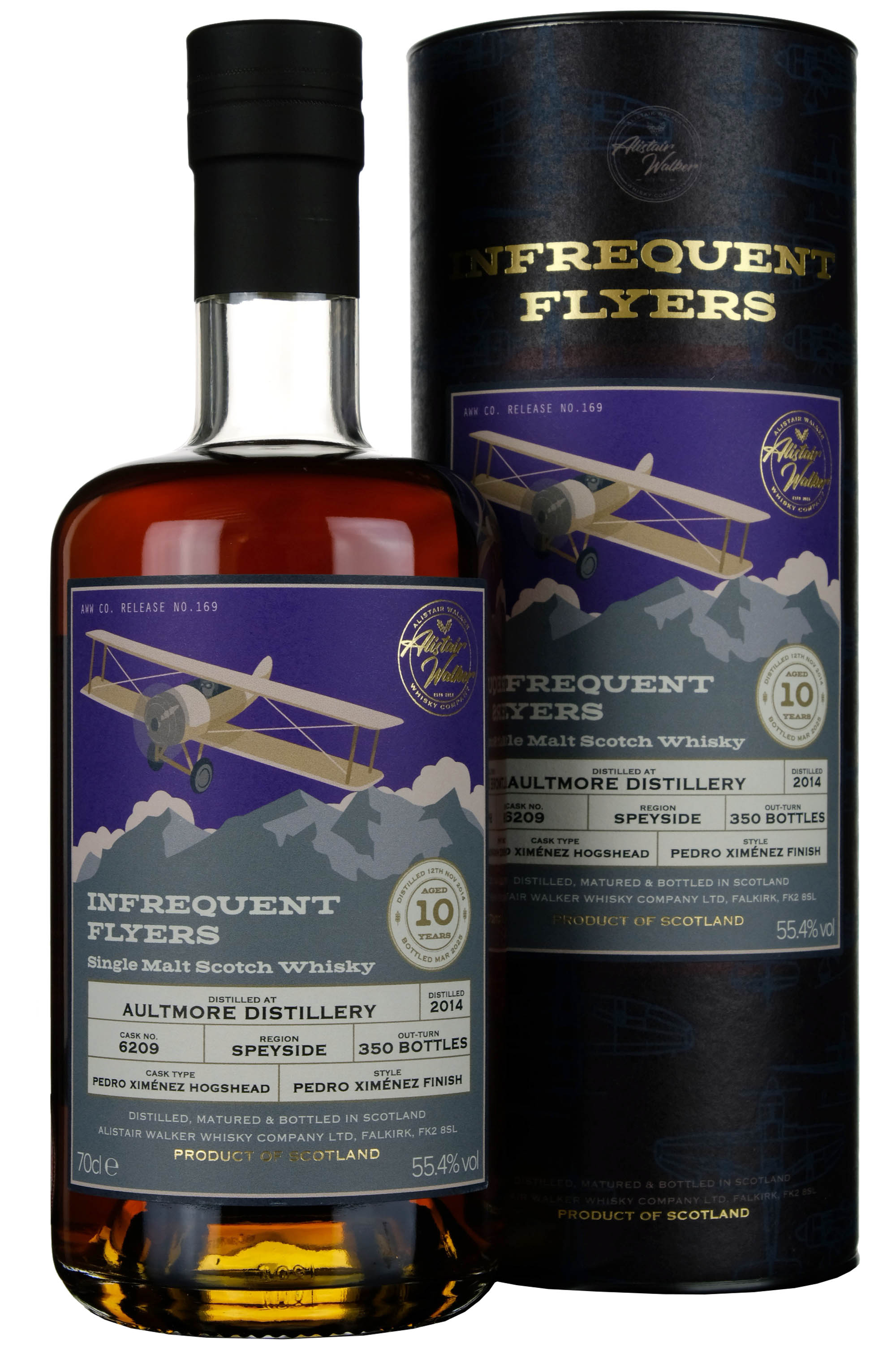 Aultmore 2014-2025 | 10 Year Old Infrequent Flyers Single Cask 6209