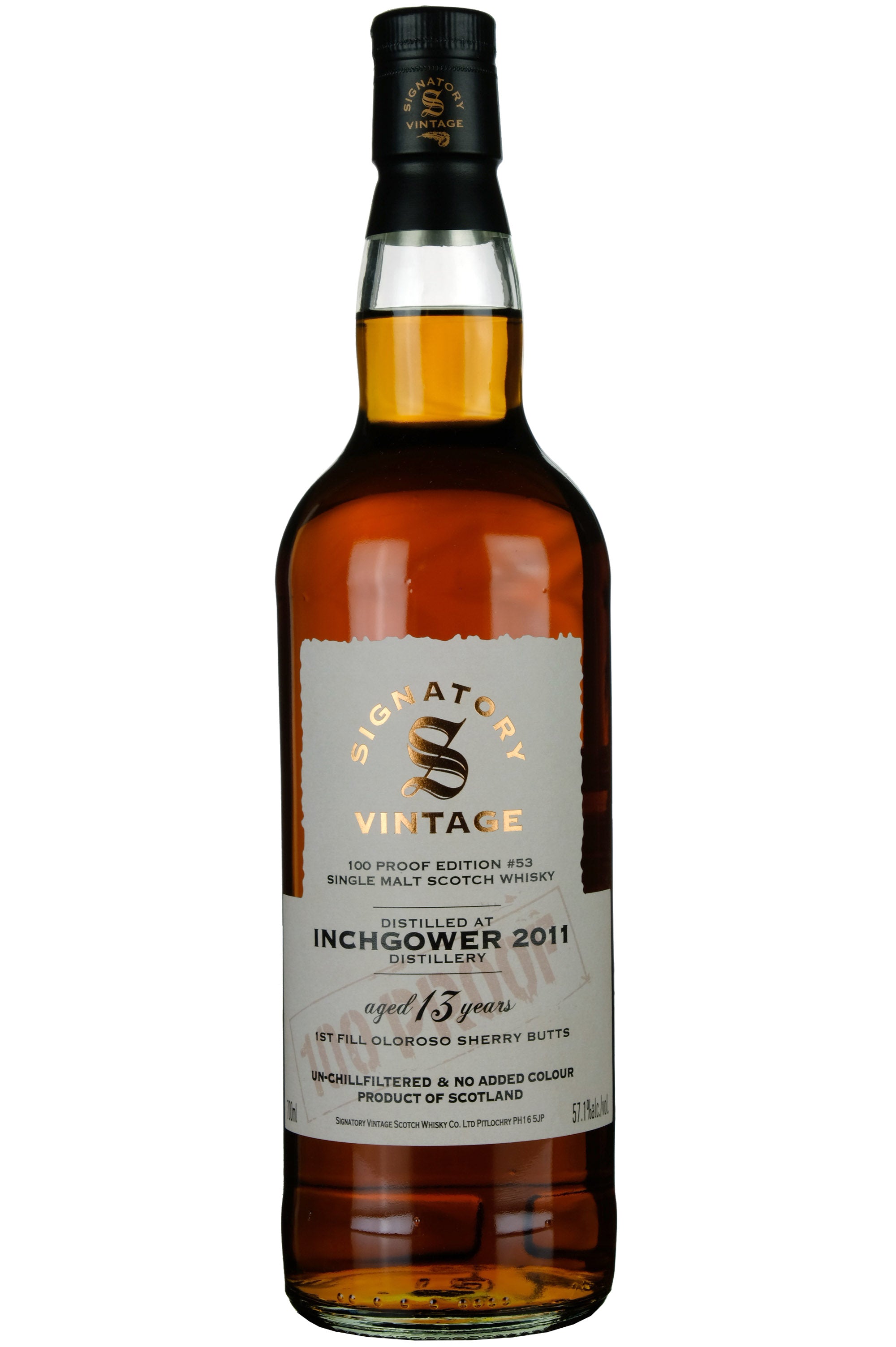 Inchgower 2011-2025 | 13 Year Old Signatory Vintage 100 Proof Edition 53