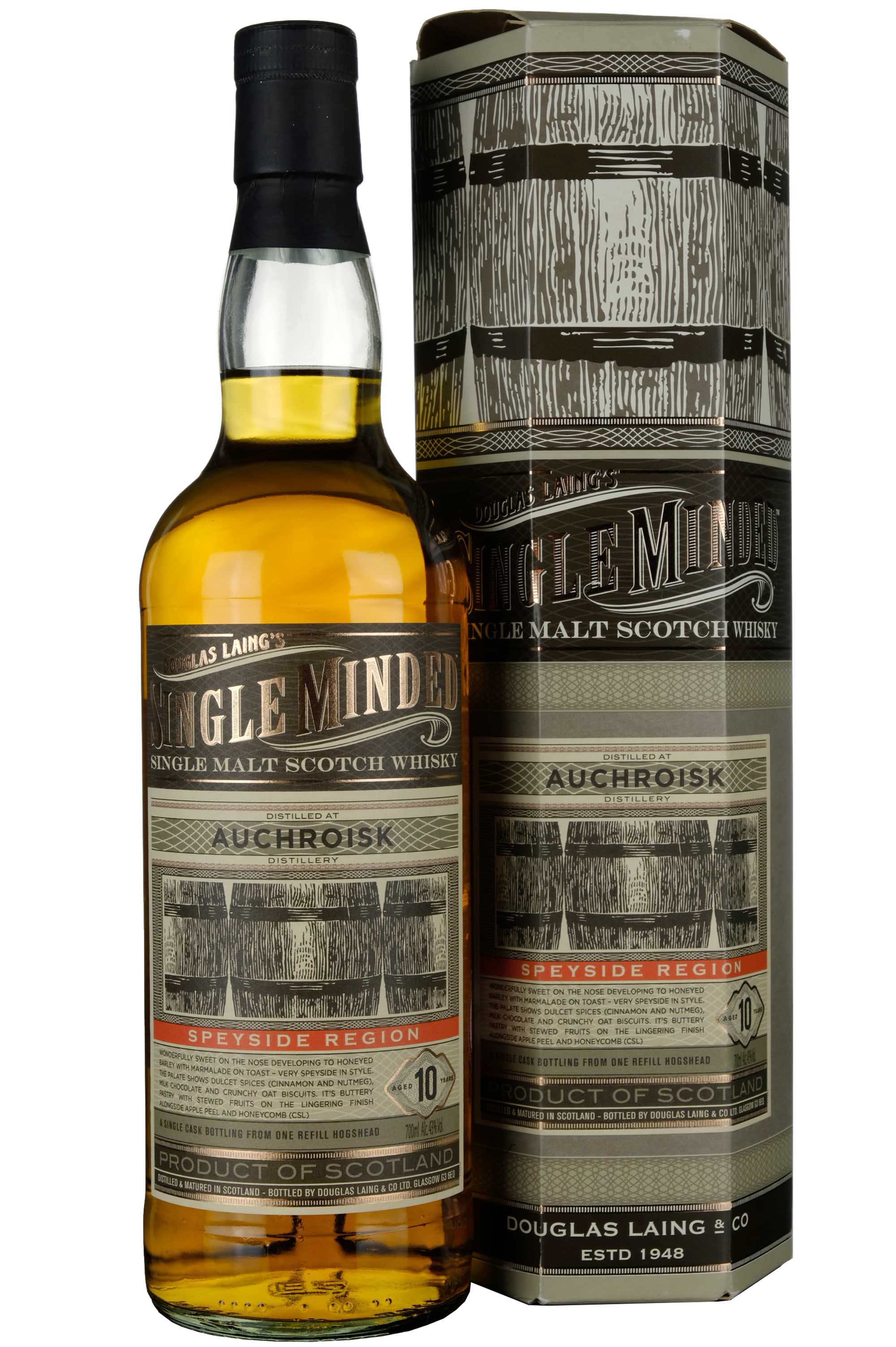 Auchroisk 10 Year Old Douglas Laing Single Minded Single Cask