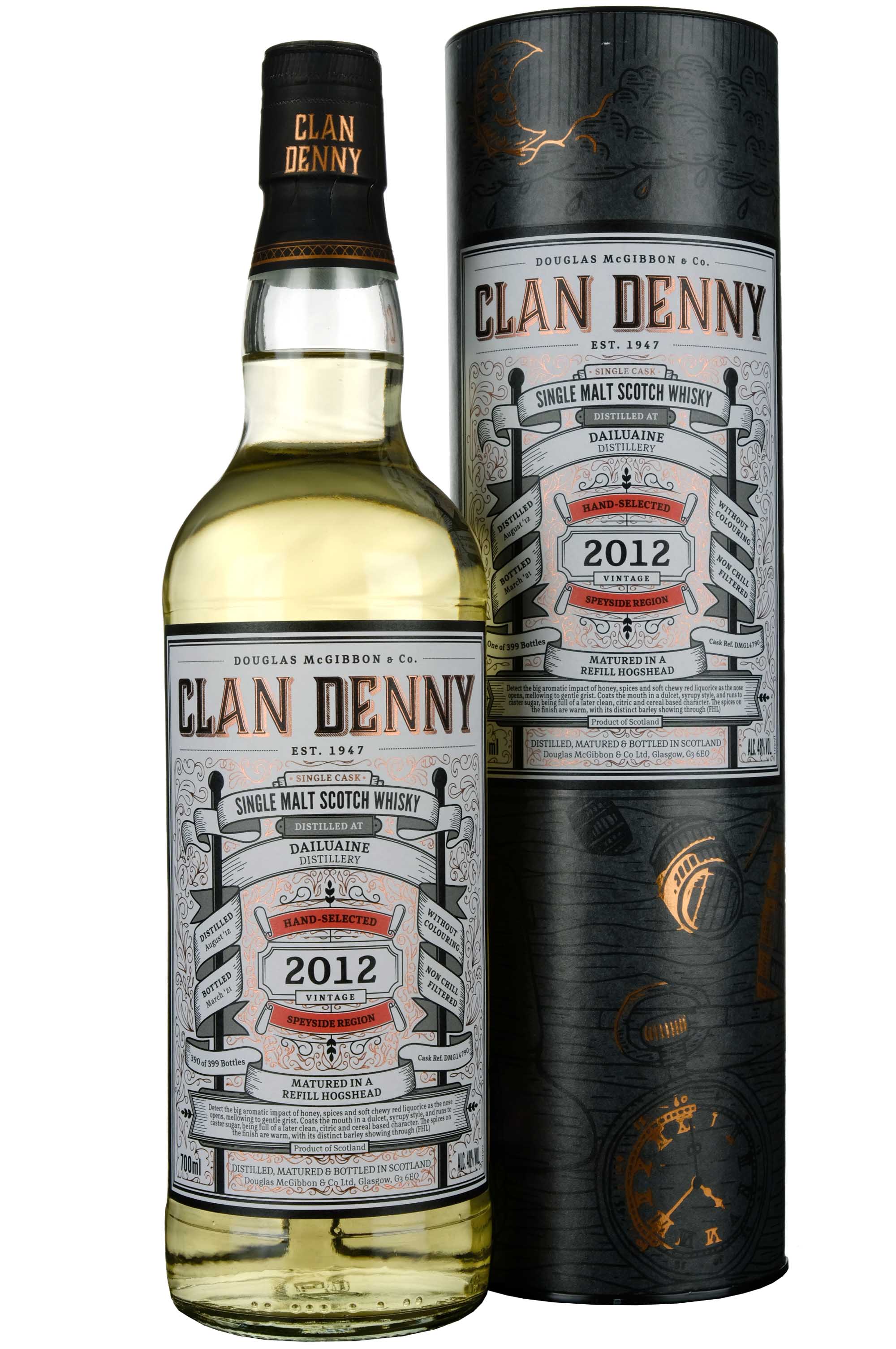 Dailuaine 2012-2021 | 8 Year Old Douglas Laing Clan Denny Single Cask DMG14790