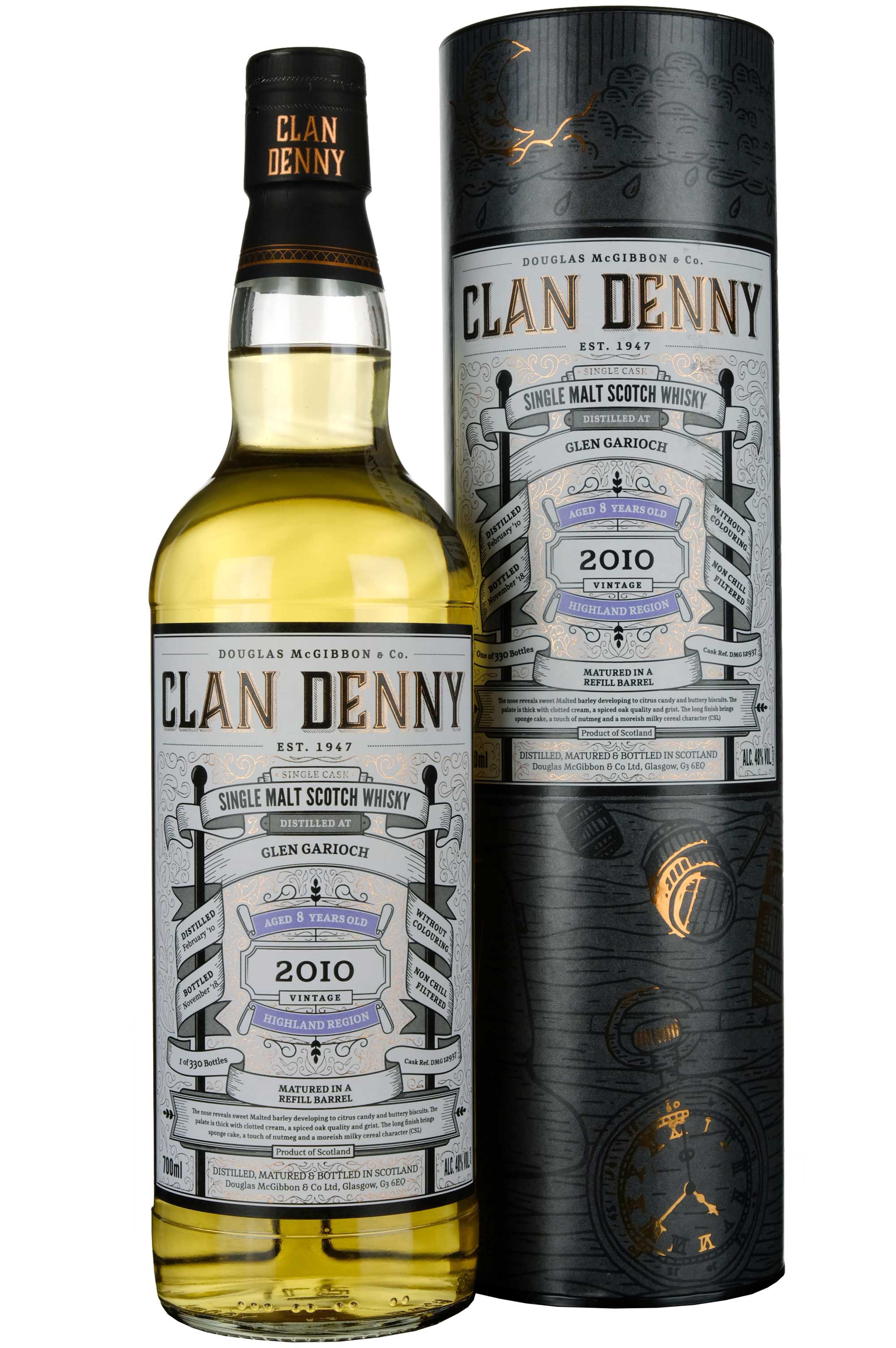 Glen Garioch 2010-2018 | 8 Year Old Douglas Laing Clan Denny Single Cask DMG12937