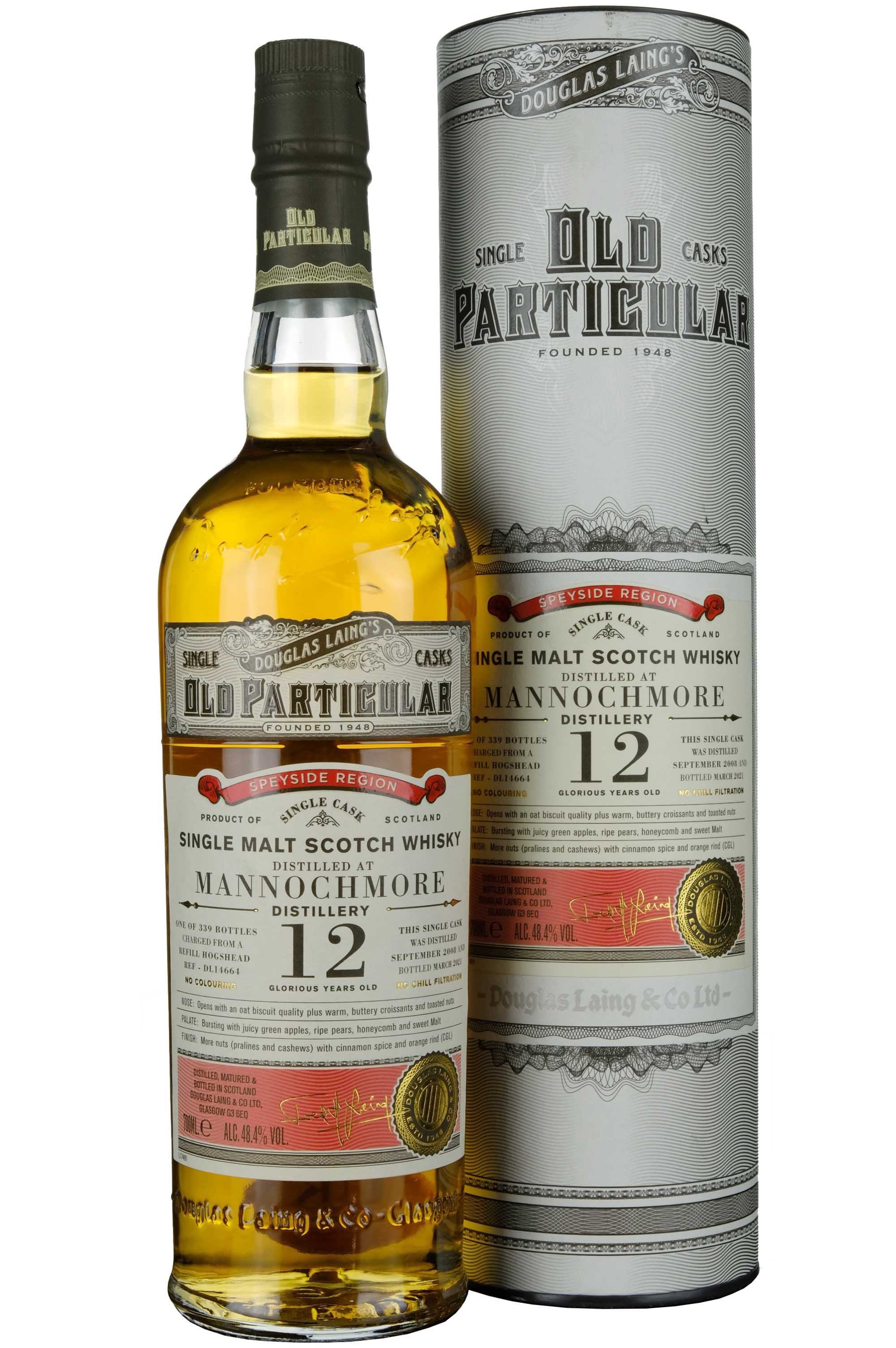 Mannochmore 2008-2021 | 12 Year Old Douglas Laing Old Particular Single Cask DL14664
