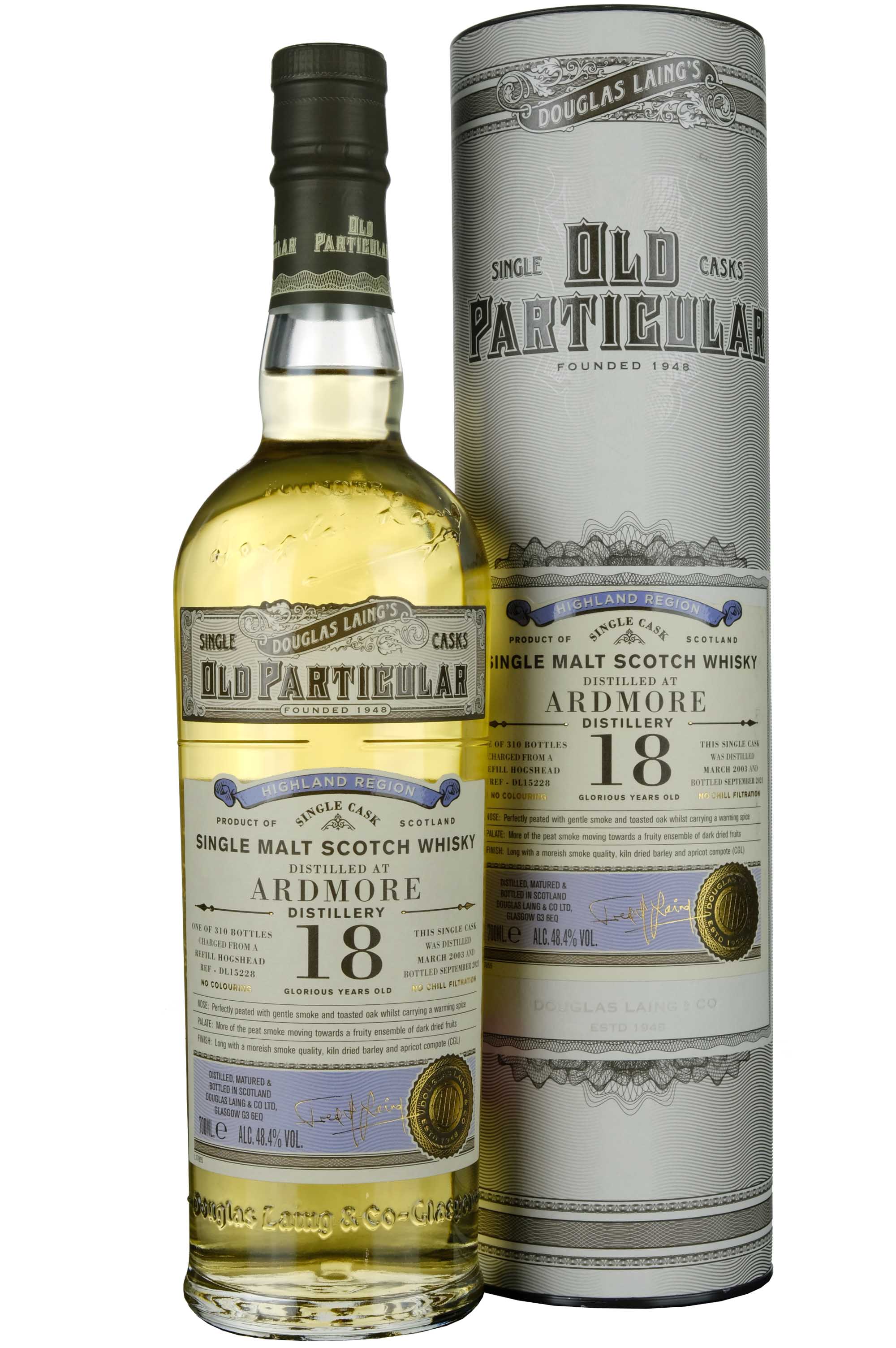 Ardmore 2003-2021 | 18 Year Old Douglas Laing Old Particular Single Cask DL15228
