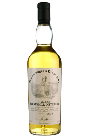 Strathmill 15 Year Old The Manager's Dram 2003 Release