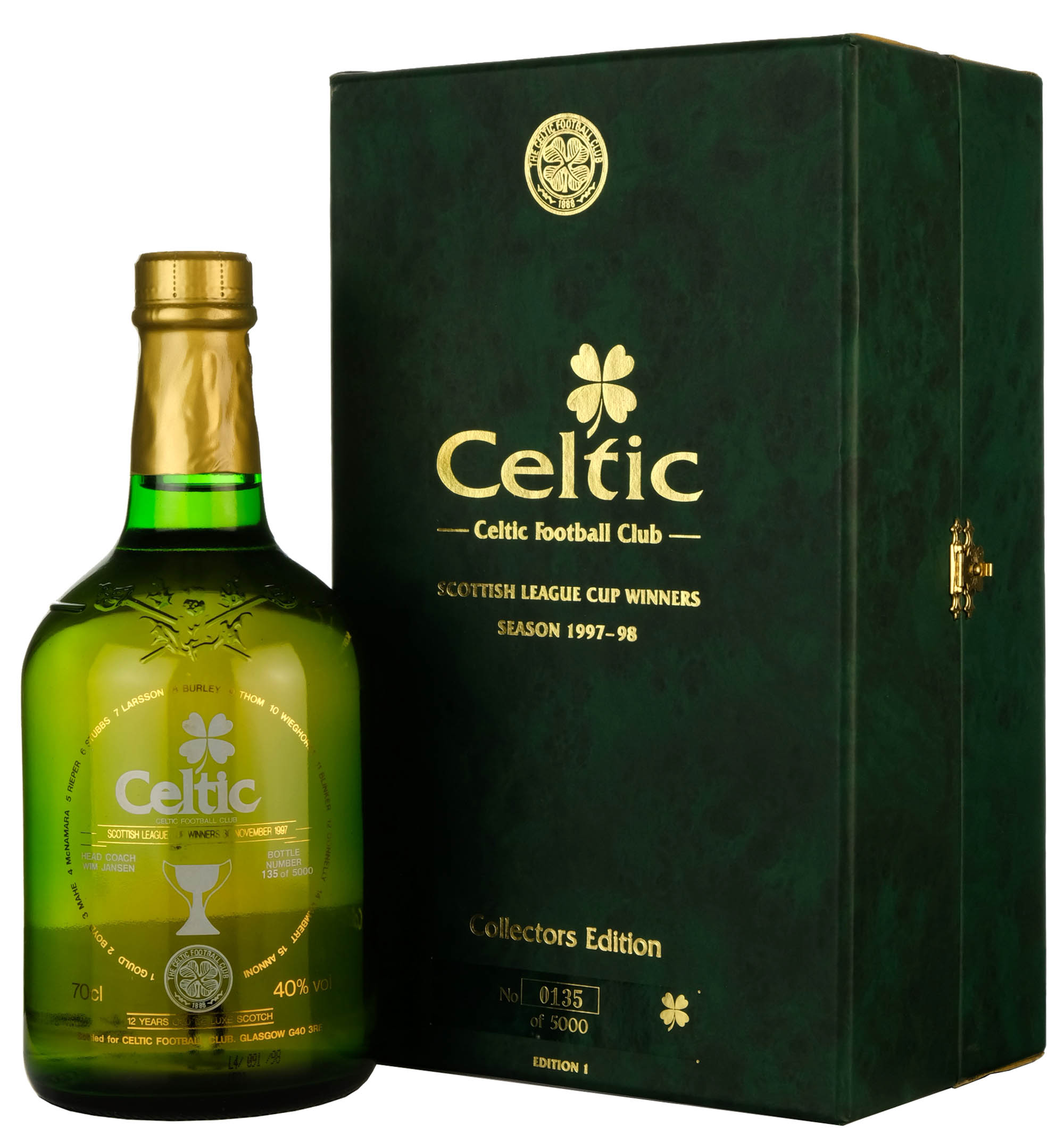 Celtic Football Club Cup Winners 1997-1998 Whisky Whisky-Online Shop