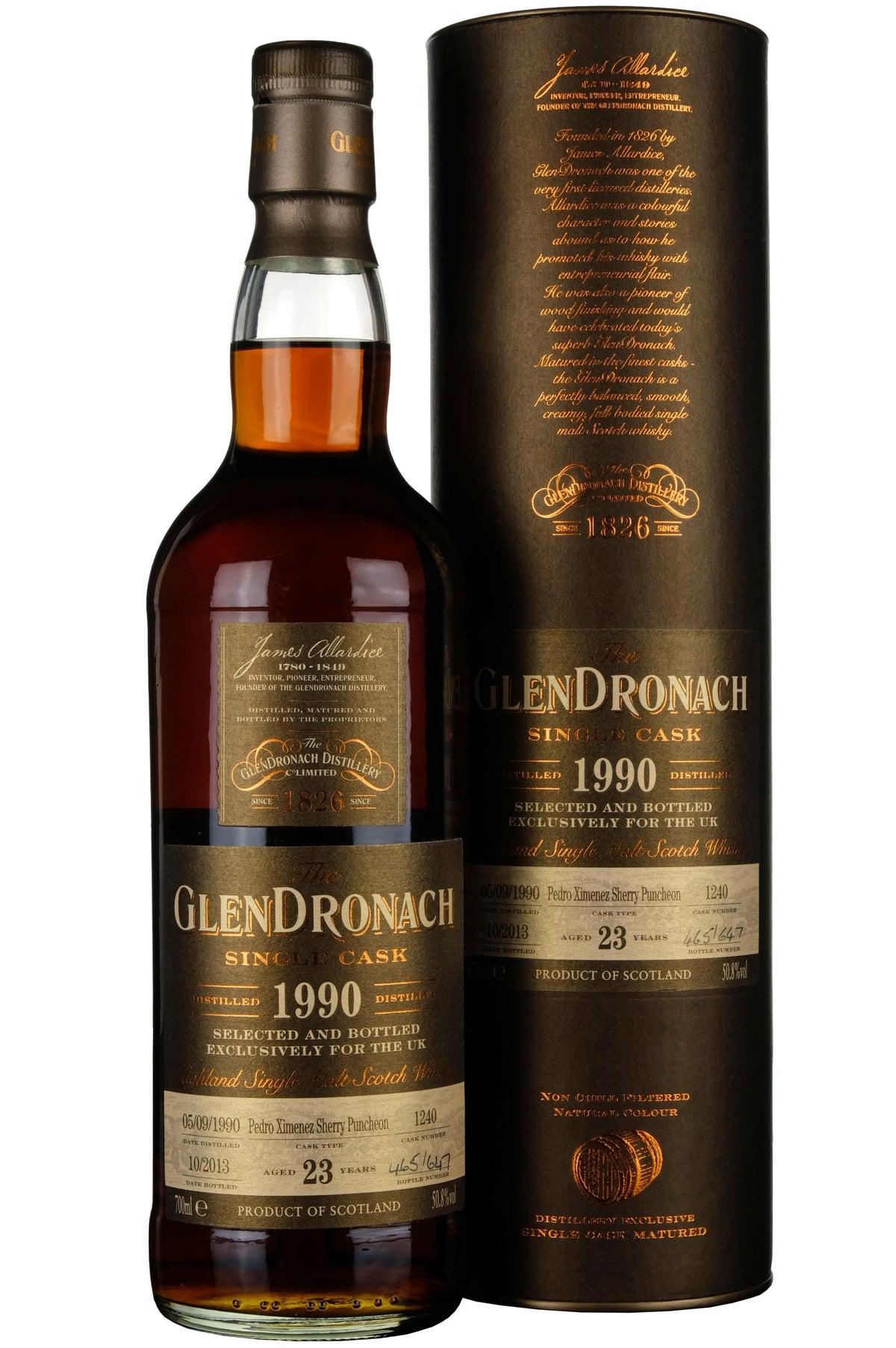 Glendronach 1990-2013 | 23 Year Old Single Cask 1240 UK Exclusive