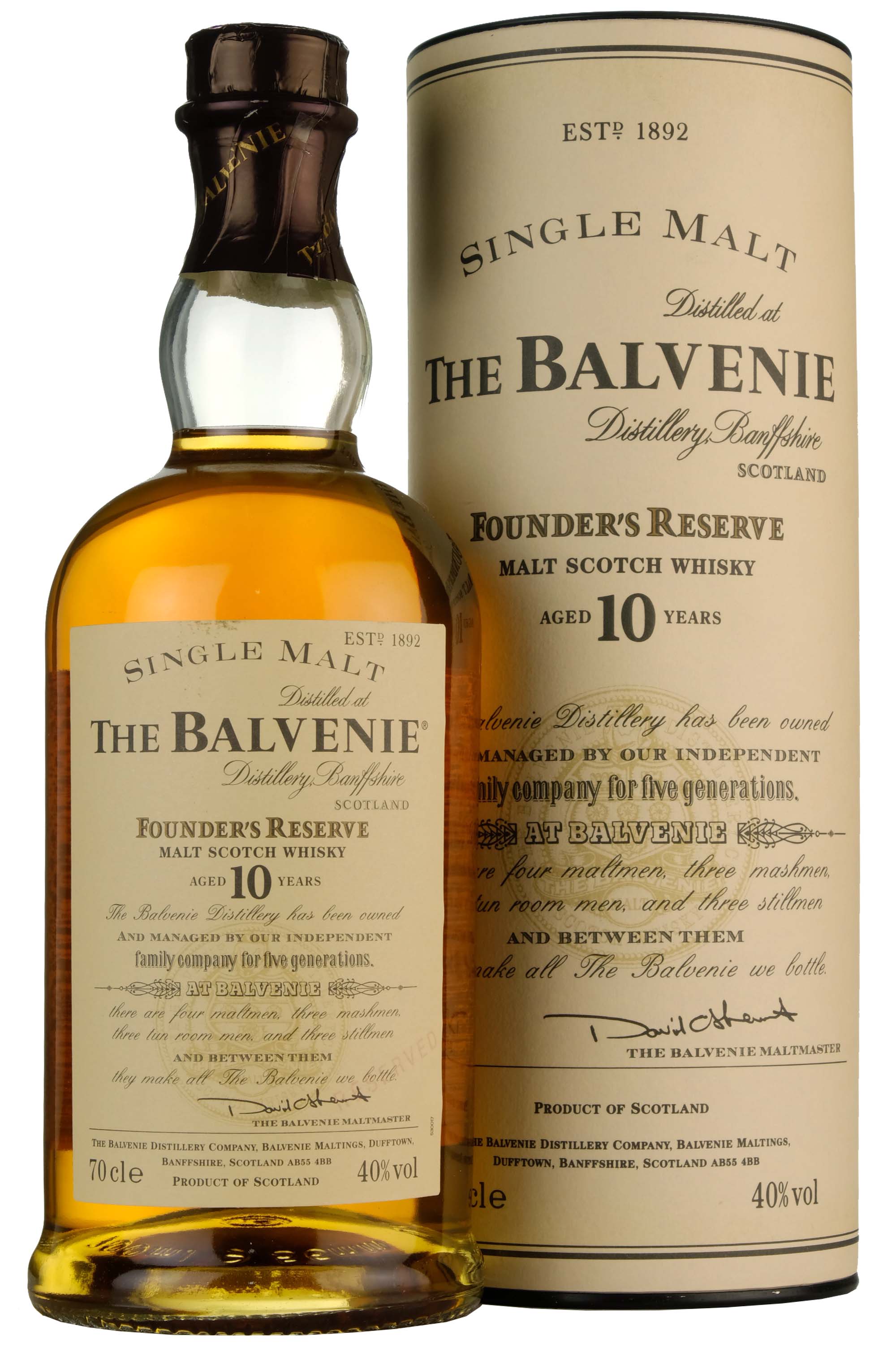 Balvenie 10 Year Old Founders Reserve Pre 2009