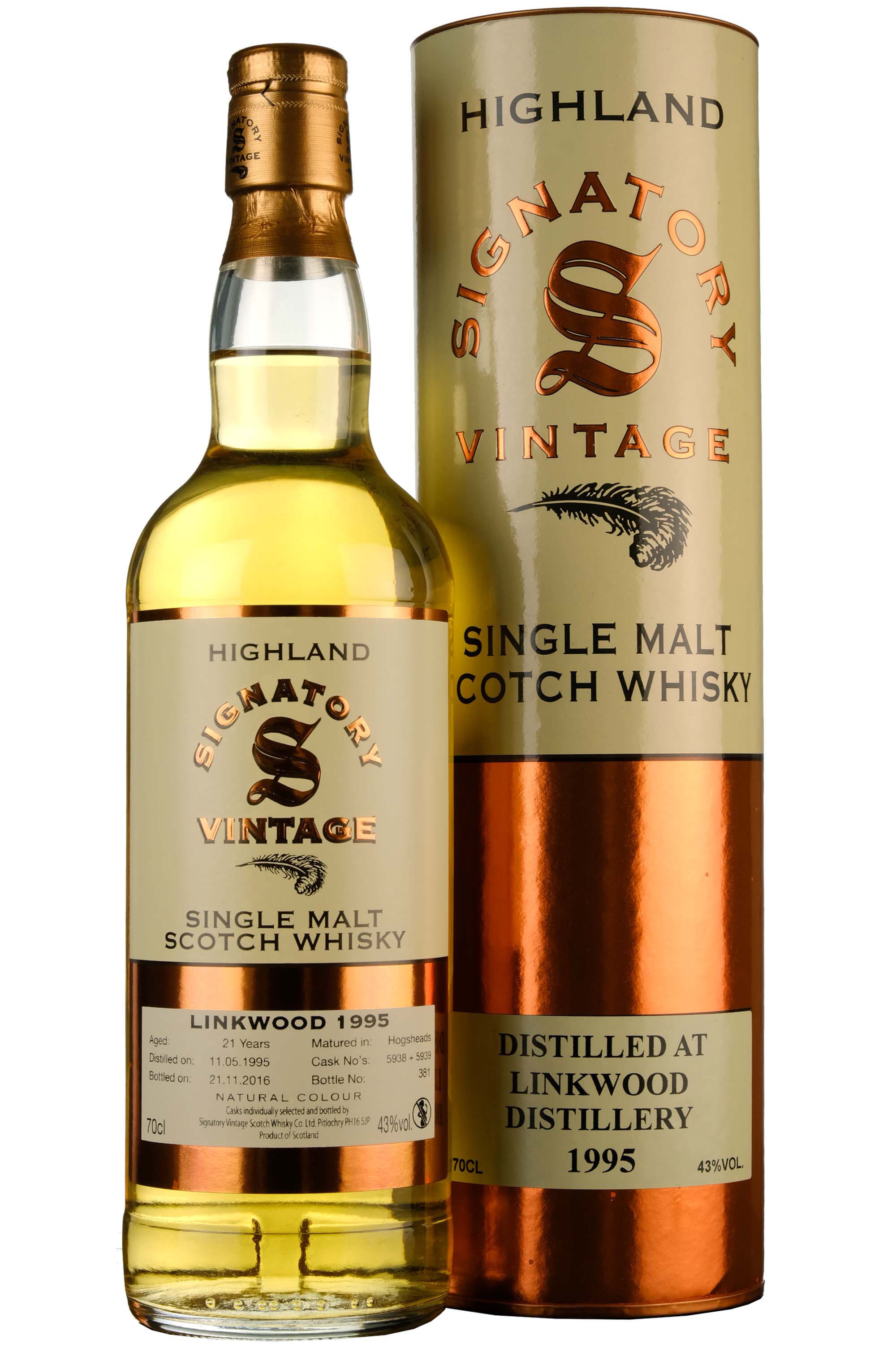 Linkwood 1995-2016 | 21 Year Old Signatory Vintage Cask 5938-5939