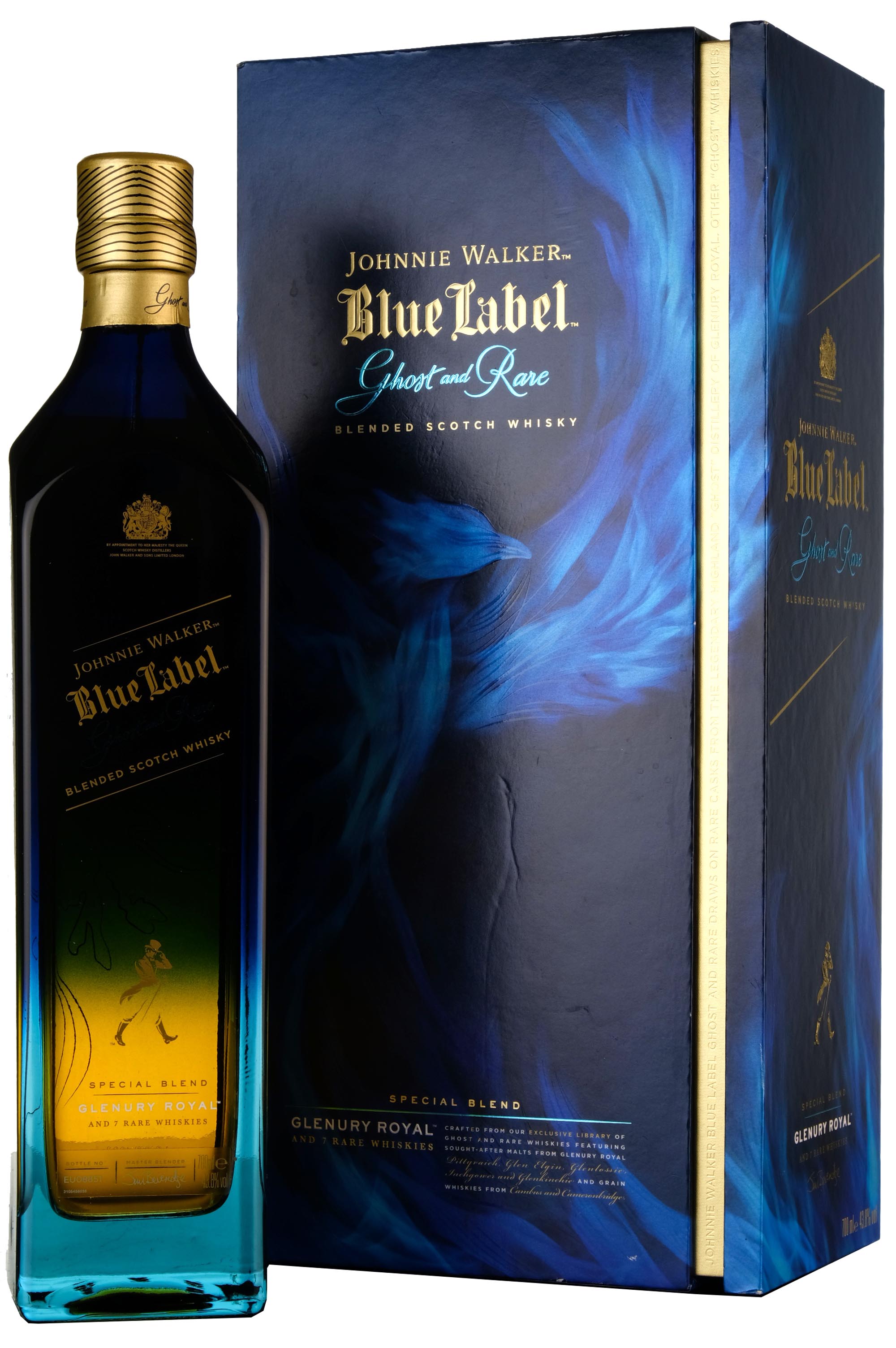 Johnnie Walker Blue Label Ghost And Rare Glenury Royal