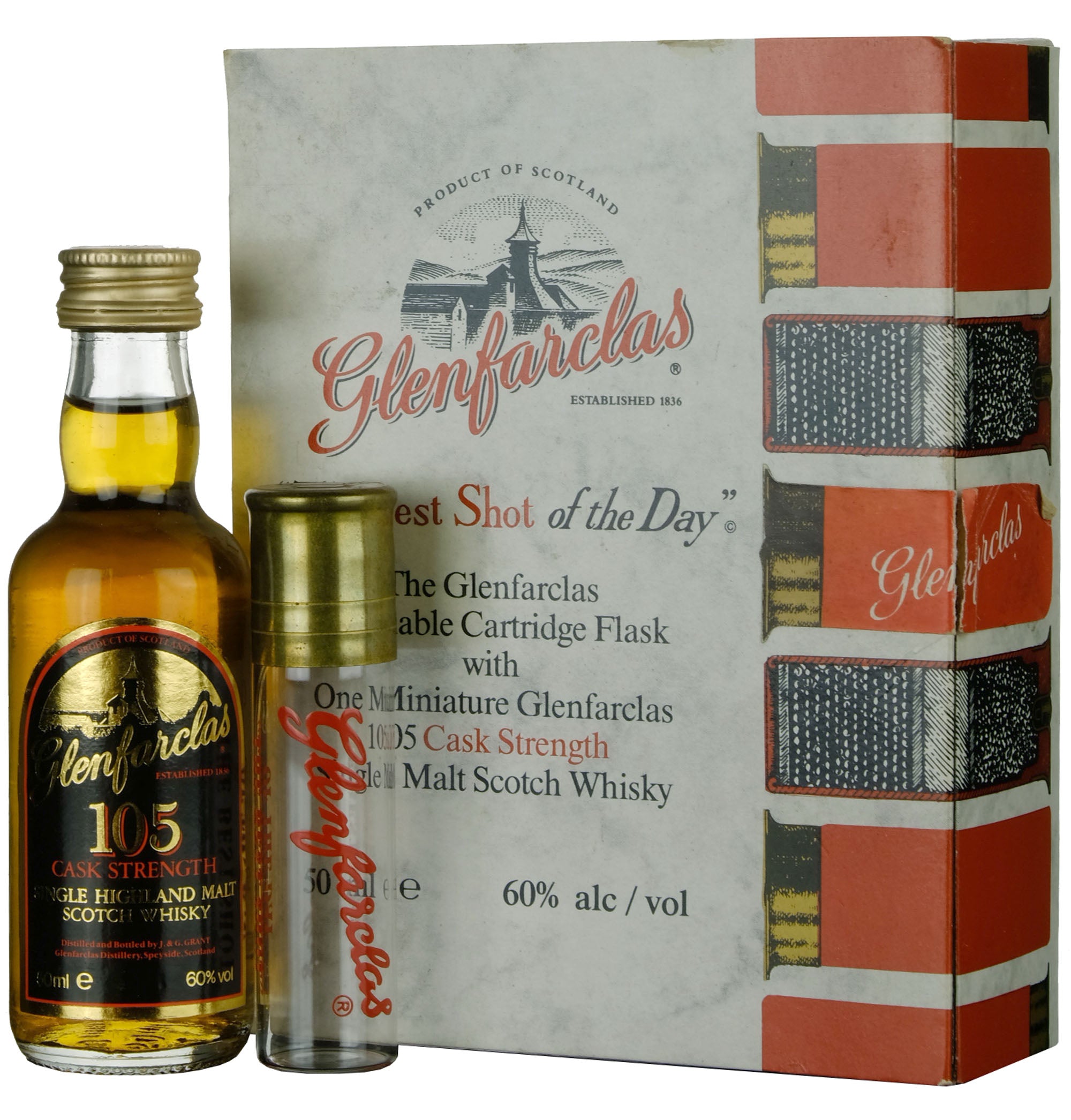 Glenfarclas 105 Cask Strength The Best Shot Of The Day Miniature Set