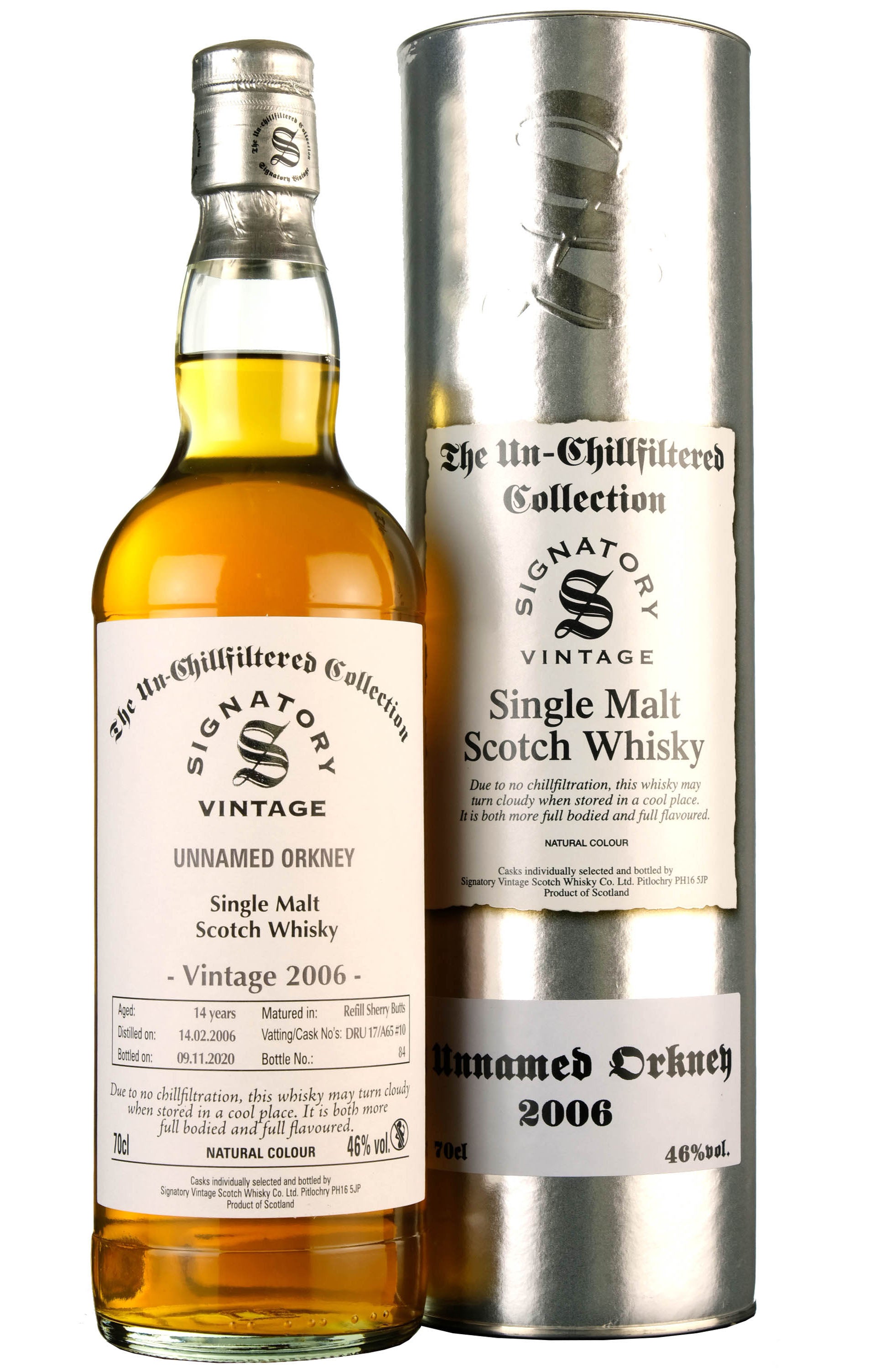 Unnamed Orkney 2006-2020 | 14 Year Old | Signatory Vintage Cask DRU 17/A65 #10