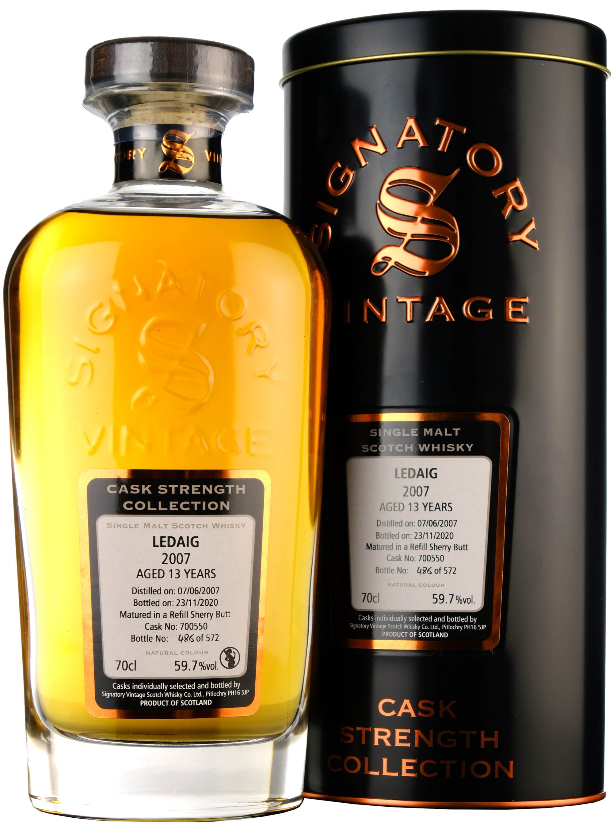 Ledaig 2007-2020 | 13 Year Old | Signatory Vintage Cask 700550