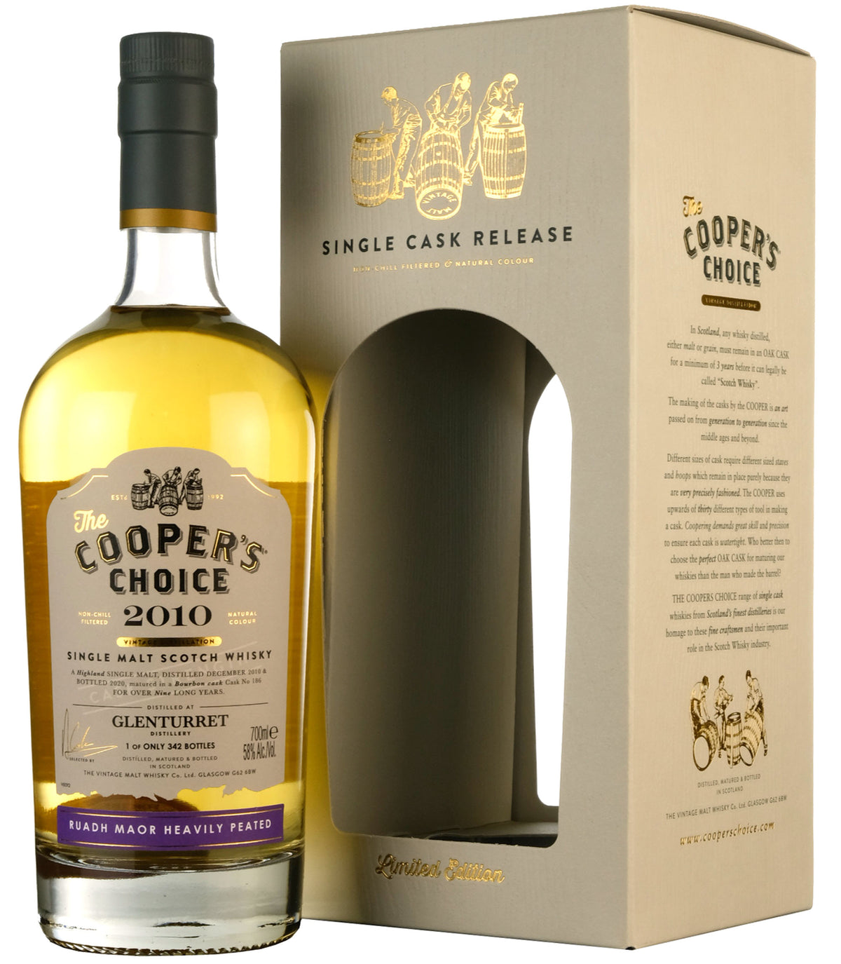 Ruadh Maor (Glenturret) 2010-2020 | 9 Year Old Cooper's Choice Single Cask 186