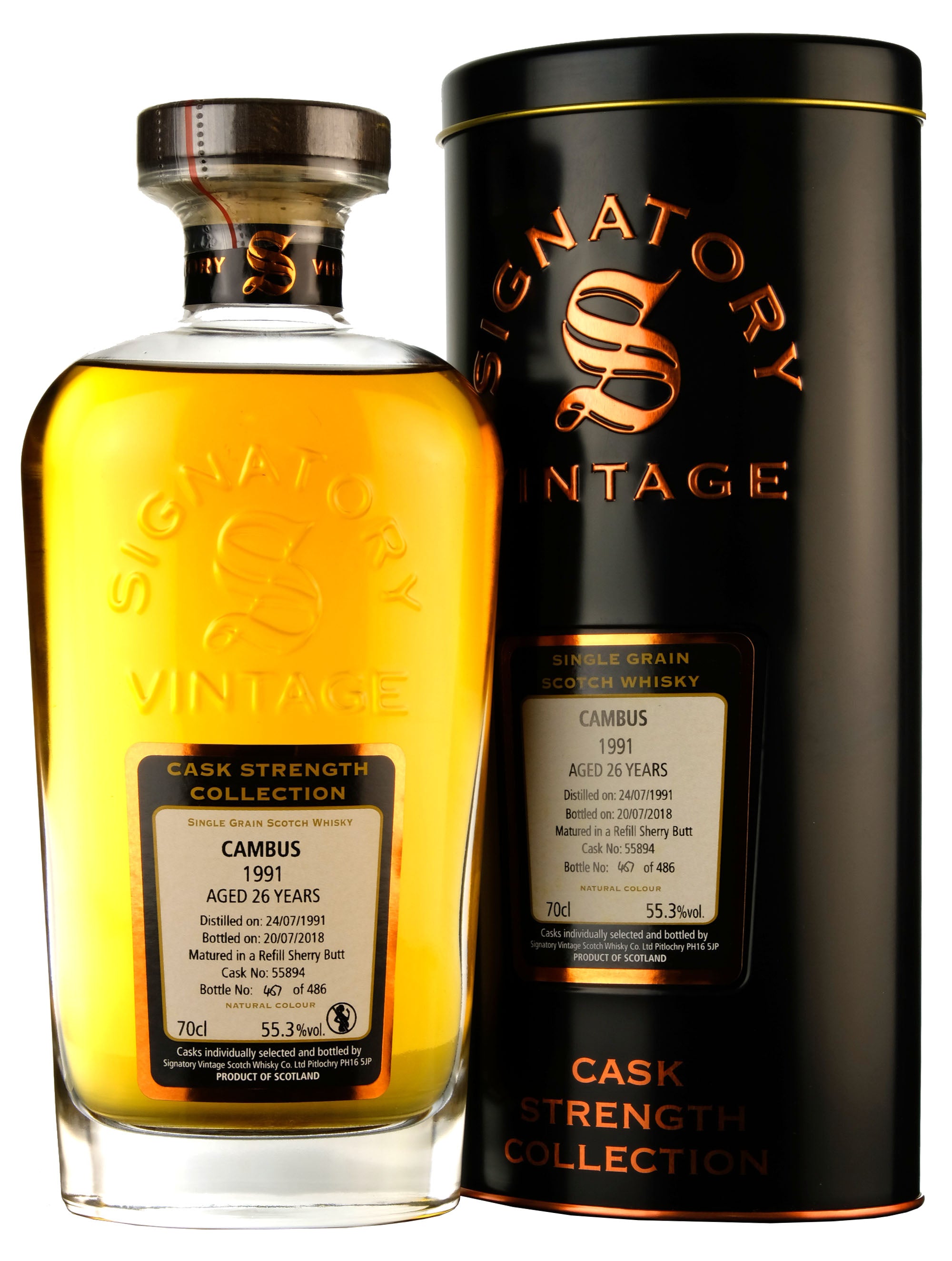 Cambus 1991-2018 | 26 Year Old Signatory Vintage Cask 55894