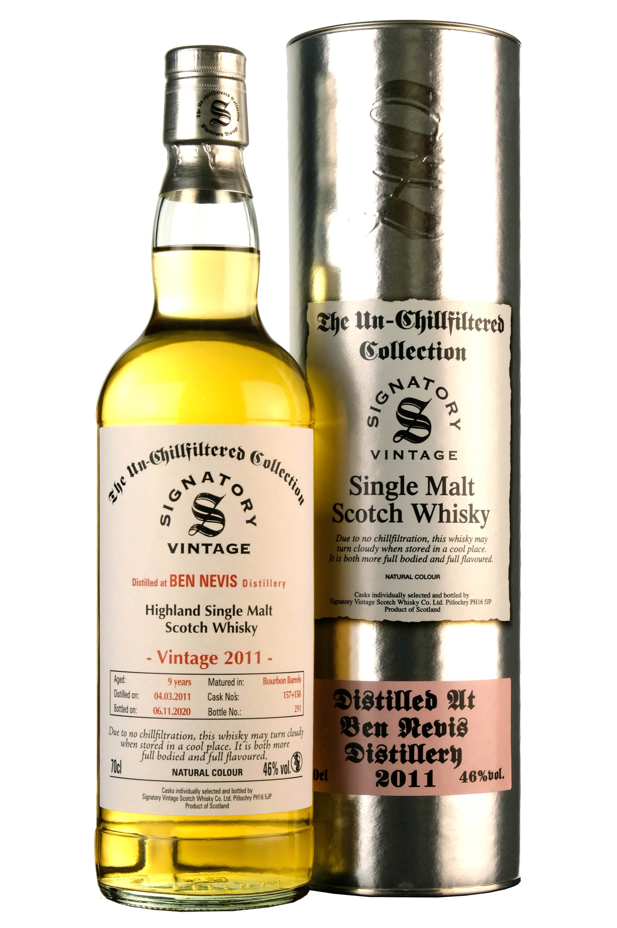 Ben Nevis 2011-2020 | 9 Year Old Signatory Vintage Cask 157 + 158