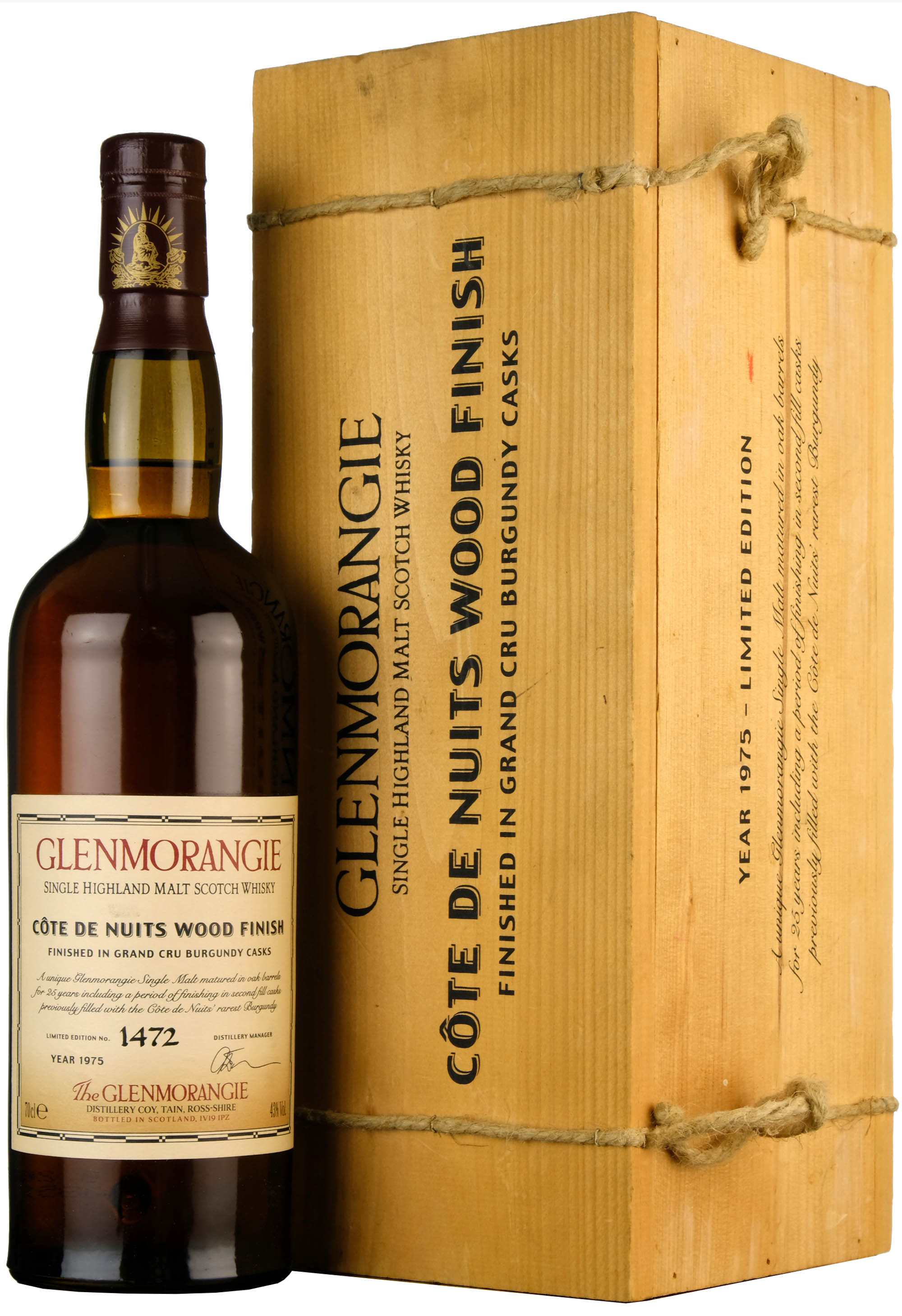 Glenmorangie 1975 | 25 Year Old | Côte De Nuits Wood Finish