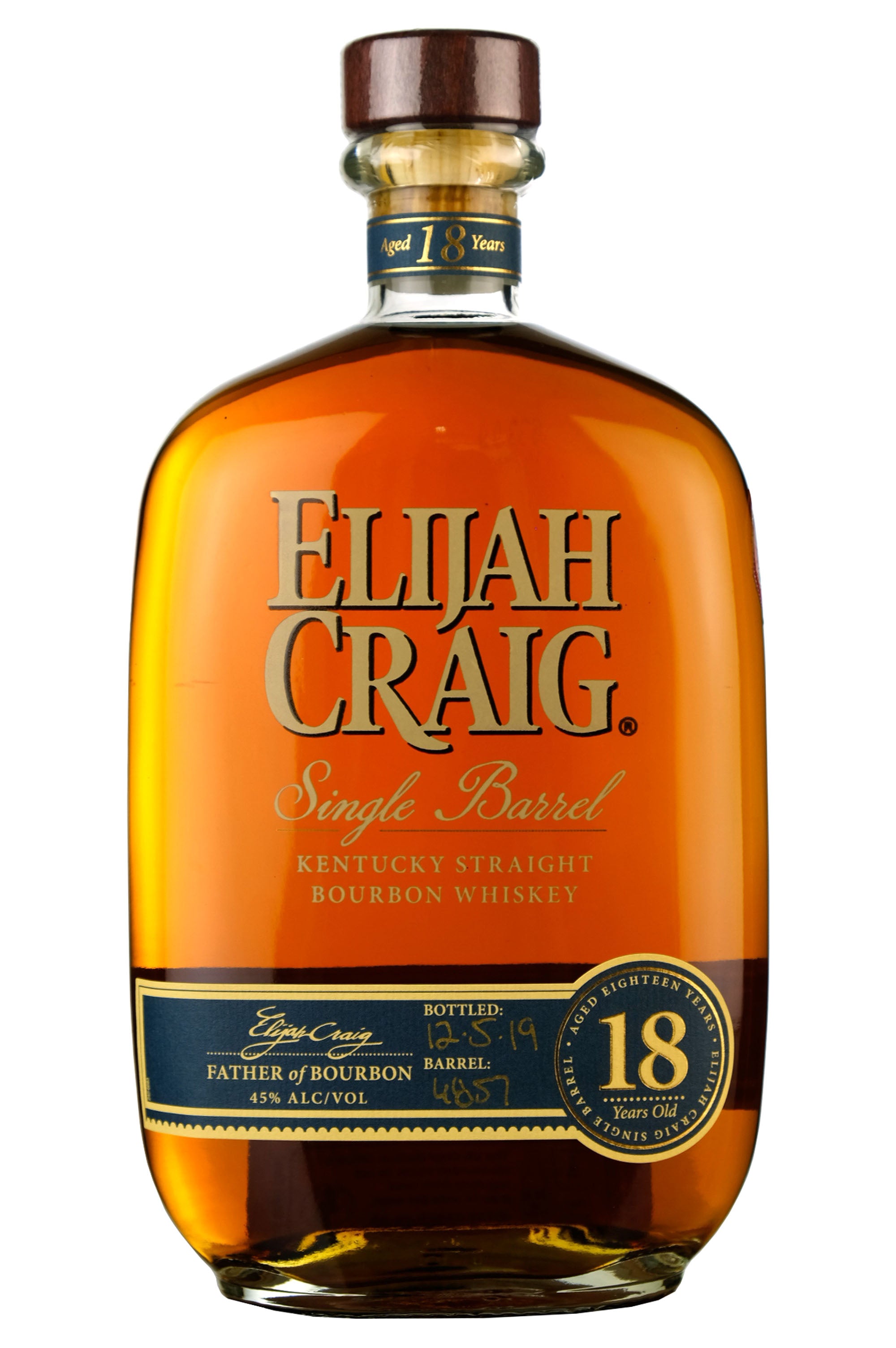 Elijah Craig 18 Year Old Single Barrel #4857