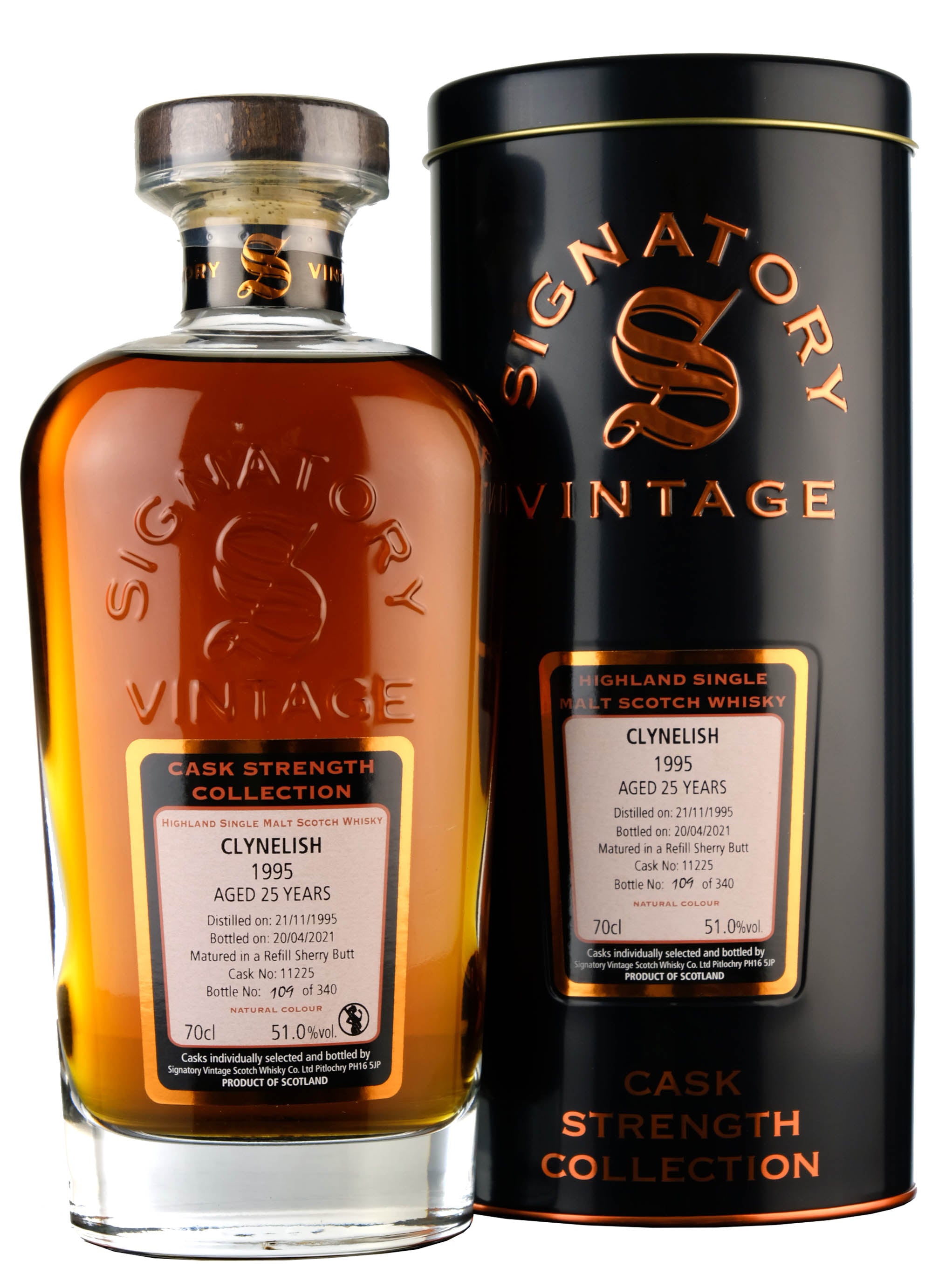 Clynelish 1995-2021 | 25 Year Old Signatory Vintage Cask 11225