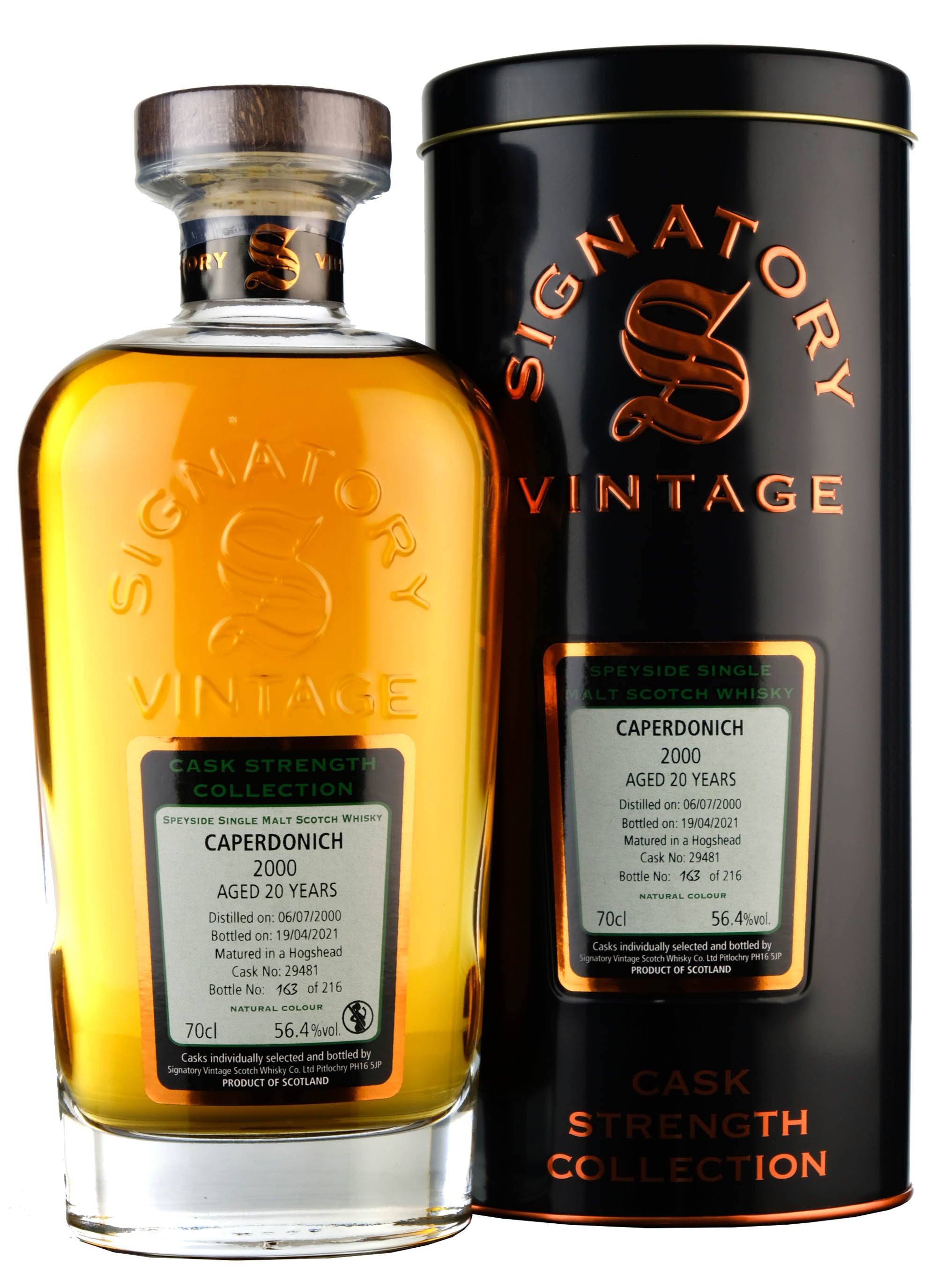 Caperdonich 2000-2021 | 20 Year Old Signatory Vintage Cask 29481