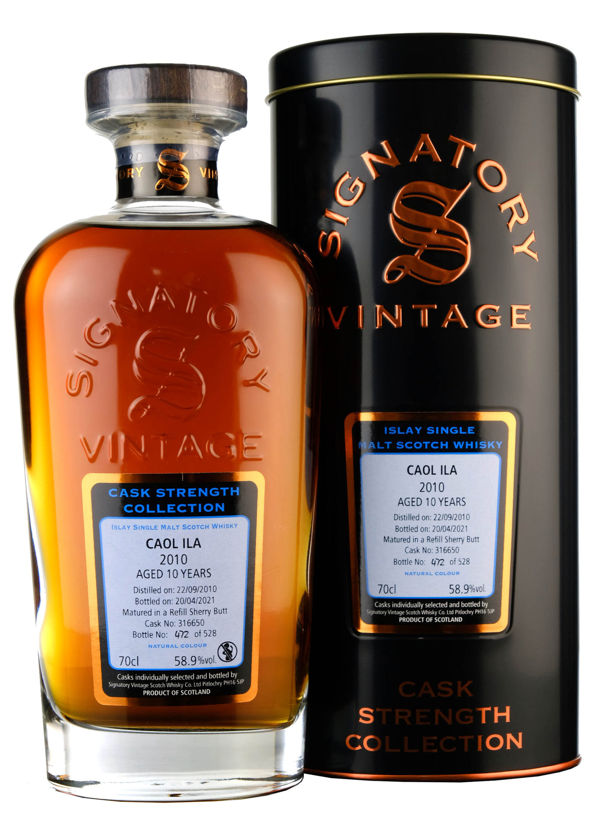 Caol Ila 2010-2021 | 10 Year Old Signatory Vintage Cask Strength Collection Single Cask 316650
