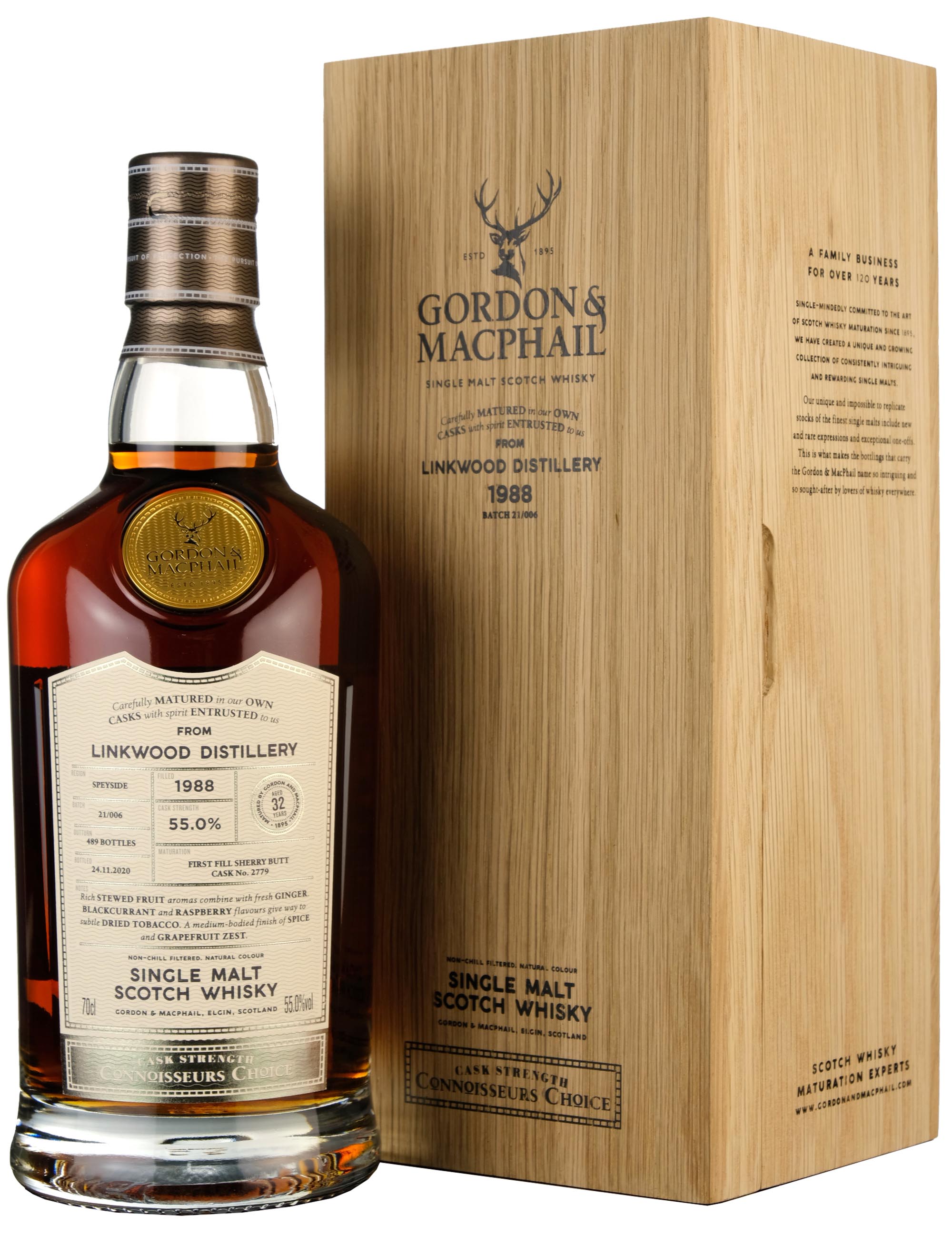 1988 Linkwood 32 Year Old G&M Connoisseurs Choice Single Cask 2779