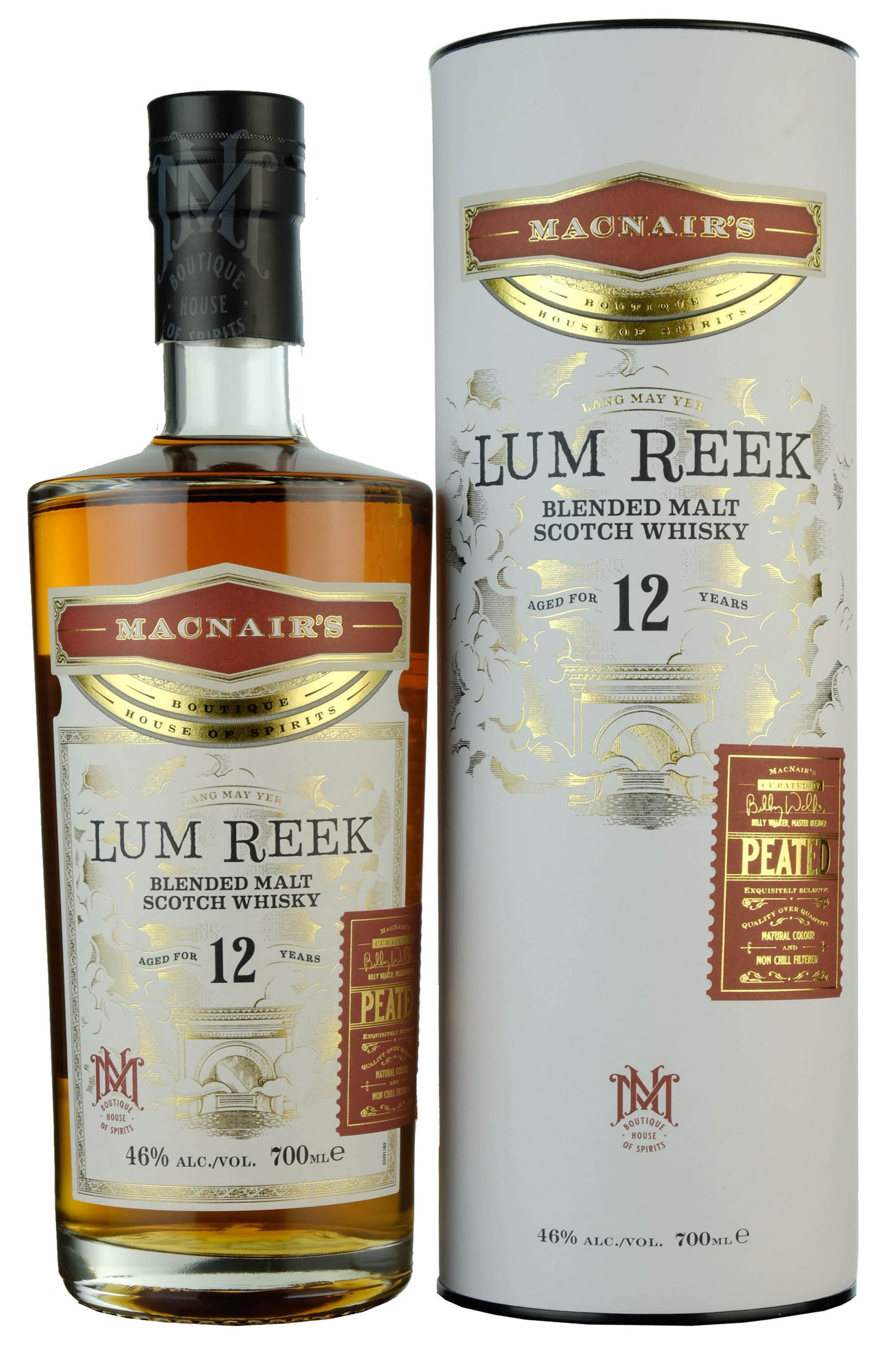 MacNair's 12 Year Old Lum Reek | Peated Blended Malt Whisky