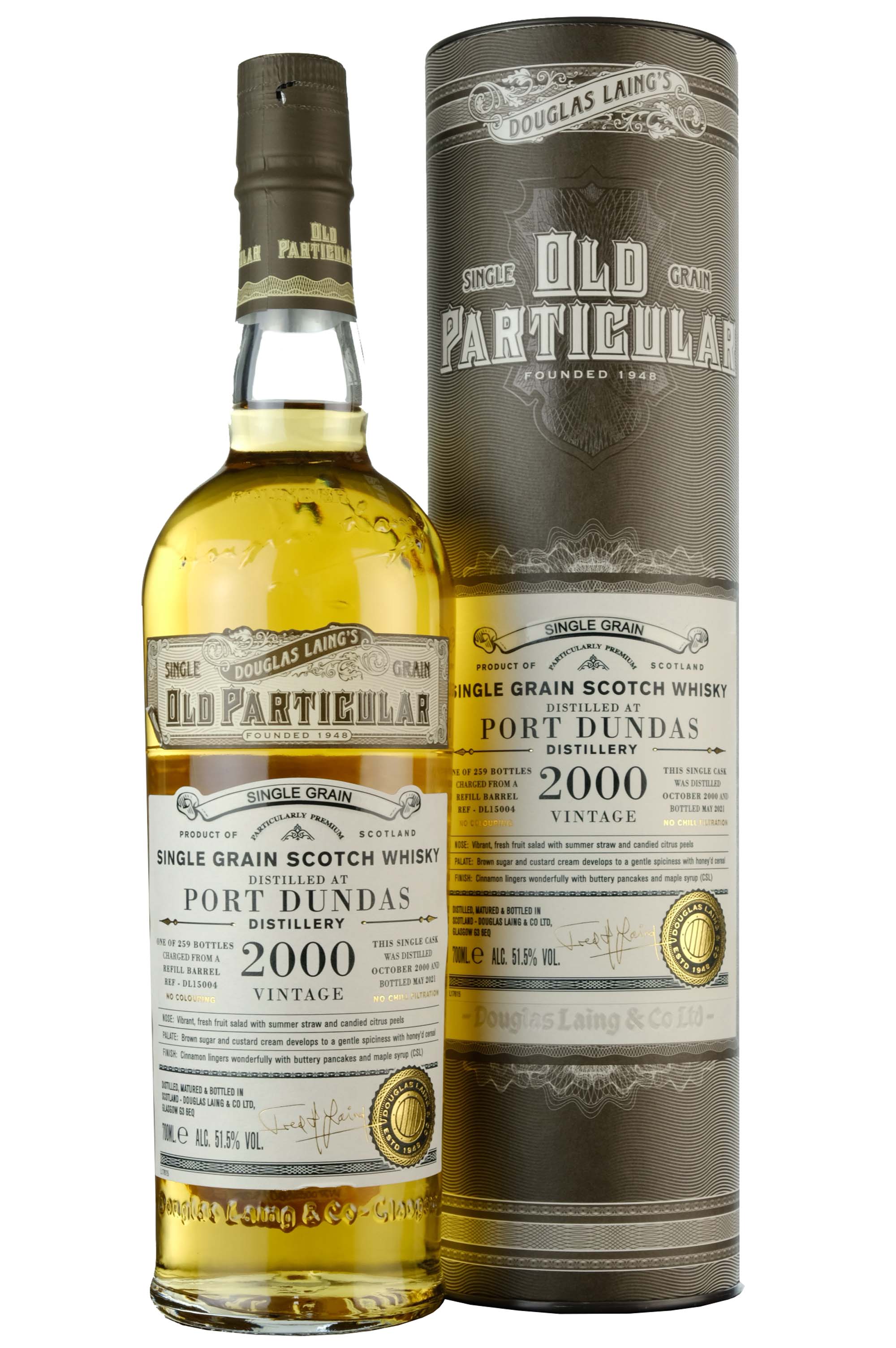 Port Dundas 2000-2021 | 20 Year Old | Old Particular | Single Cask DL15004