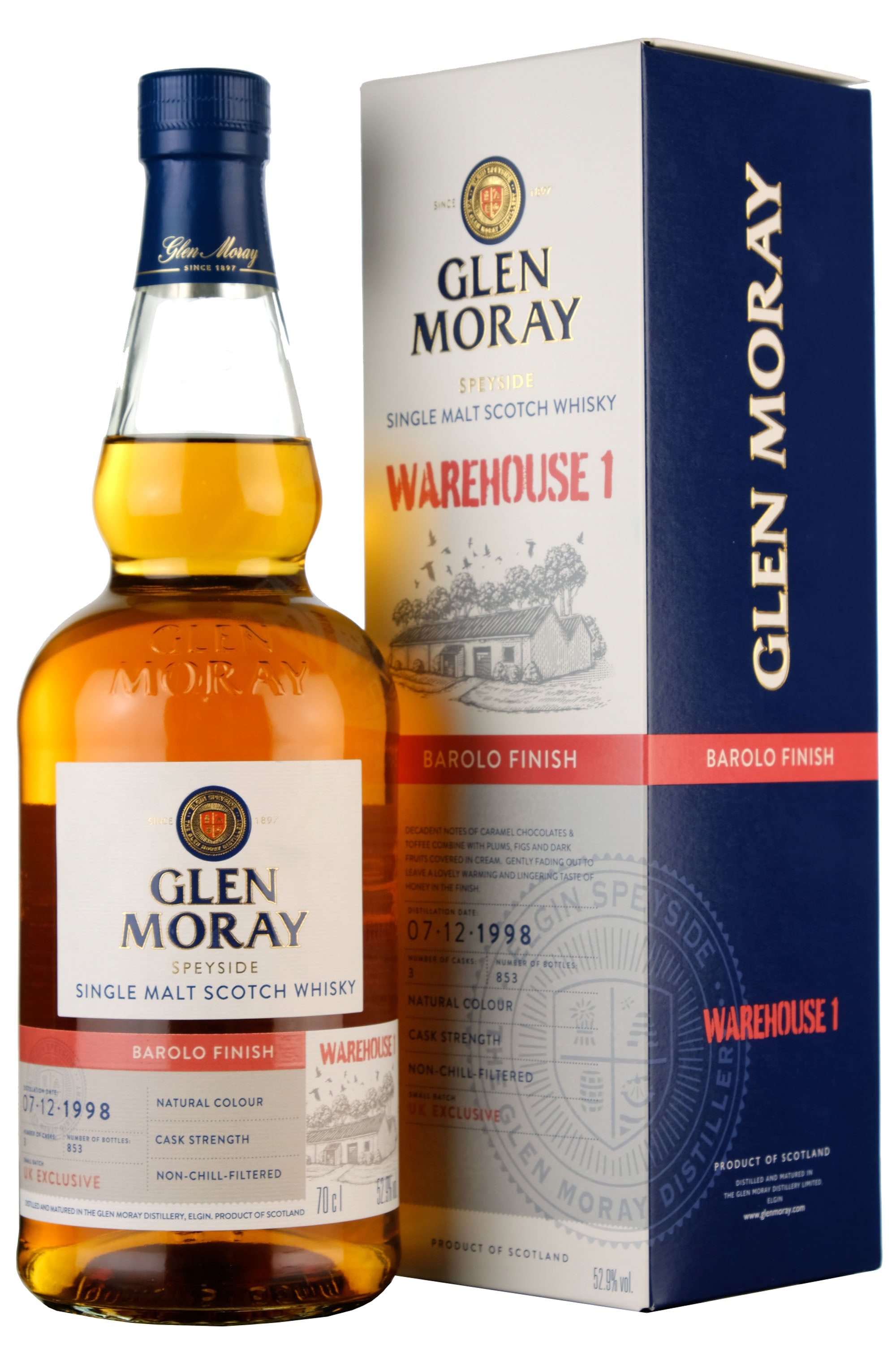 Glen Moray 1998 23 Year Old | Barolo Finish | Warehouse 1