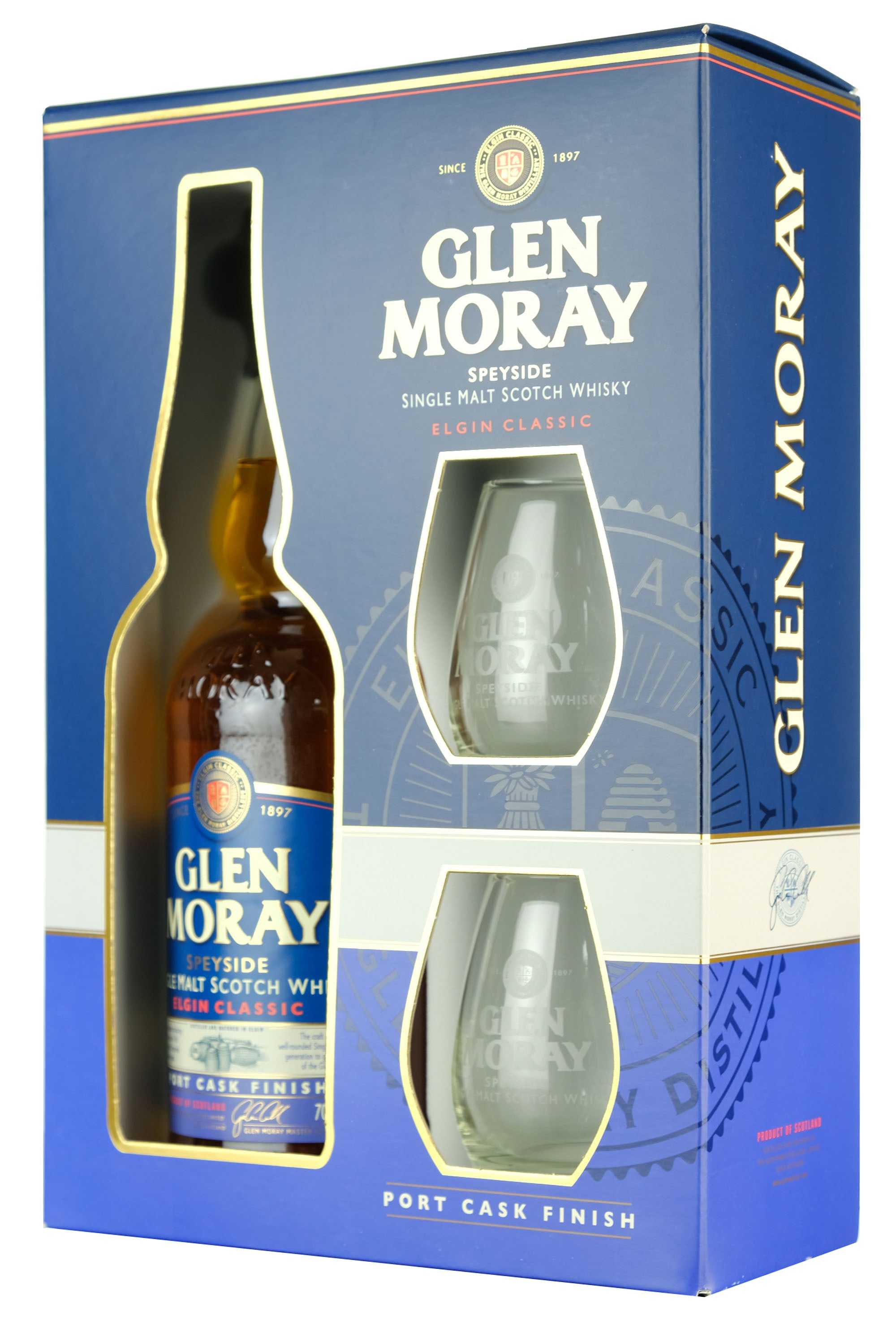 Glen Moray Classic Port Cask Finish Glass Pack