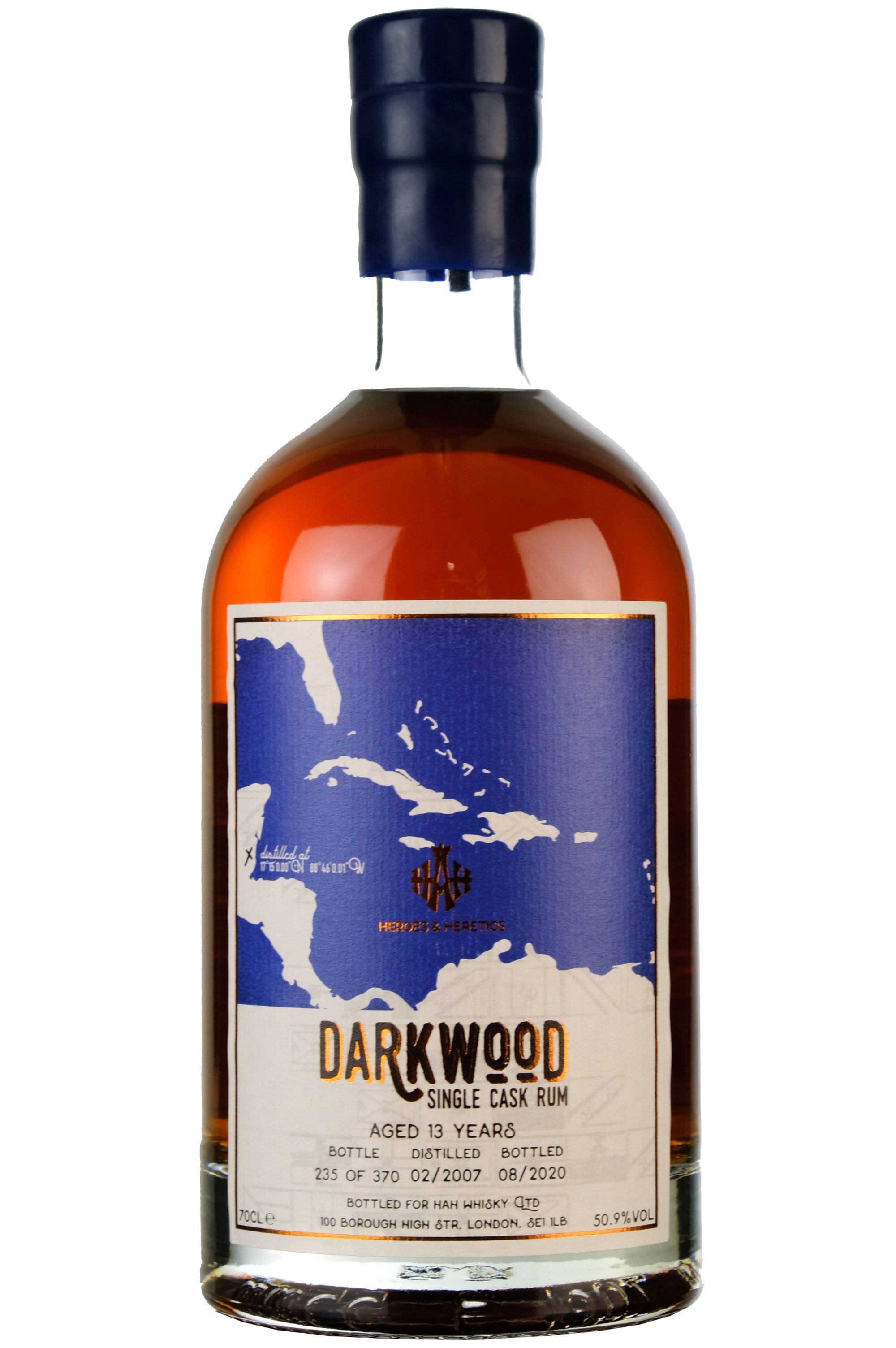 Travellers Liquors 2007-2020 | 13 Year Old Darkwood Single Cask Rum