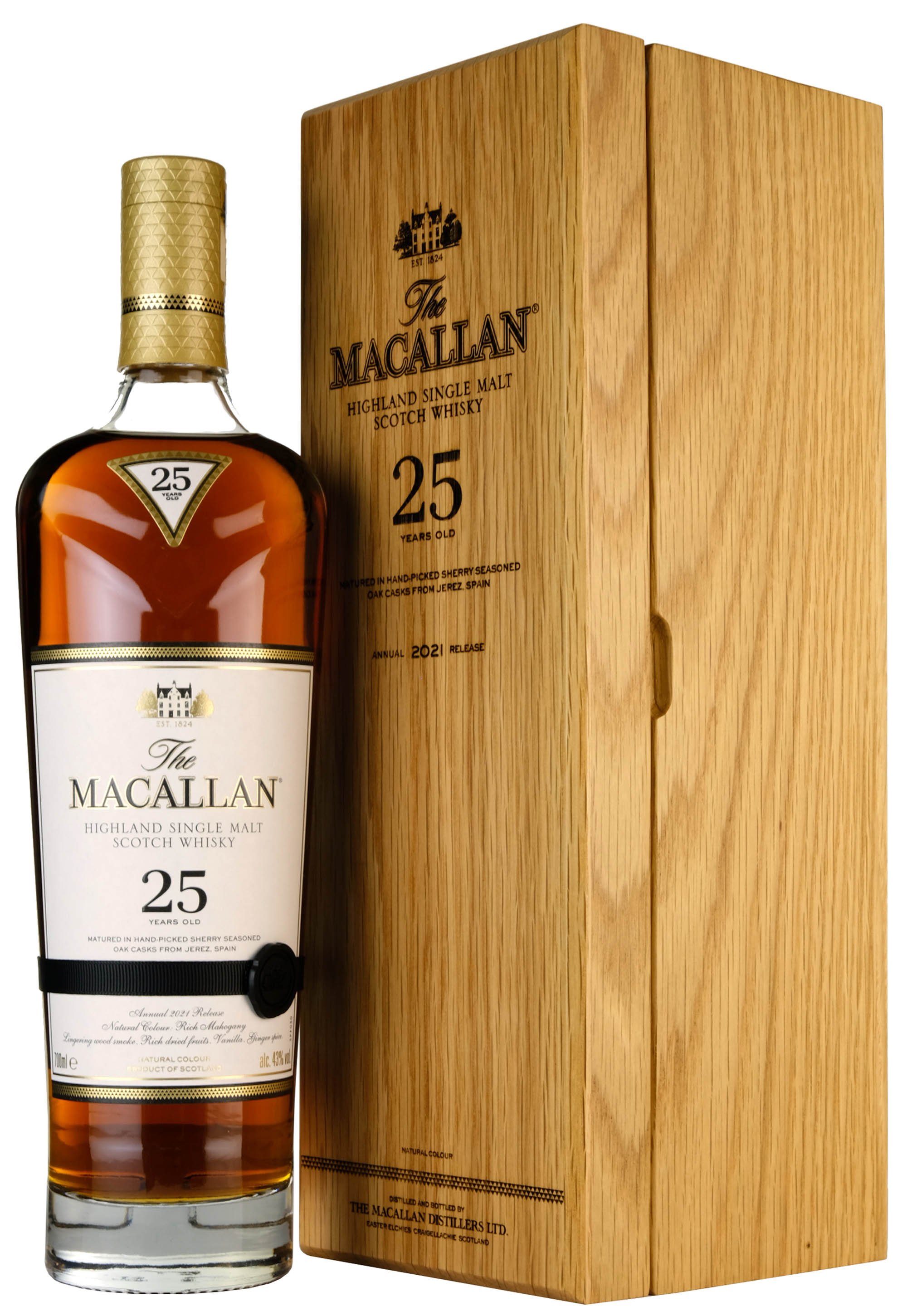 Macallan 25 Year Old Sherry Oak 2021 Release - Whisky-Online Shop