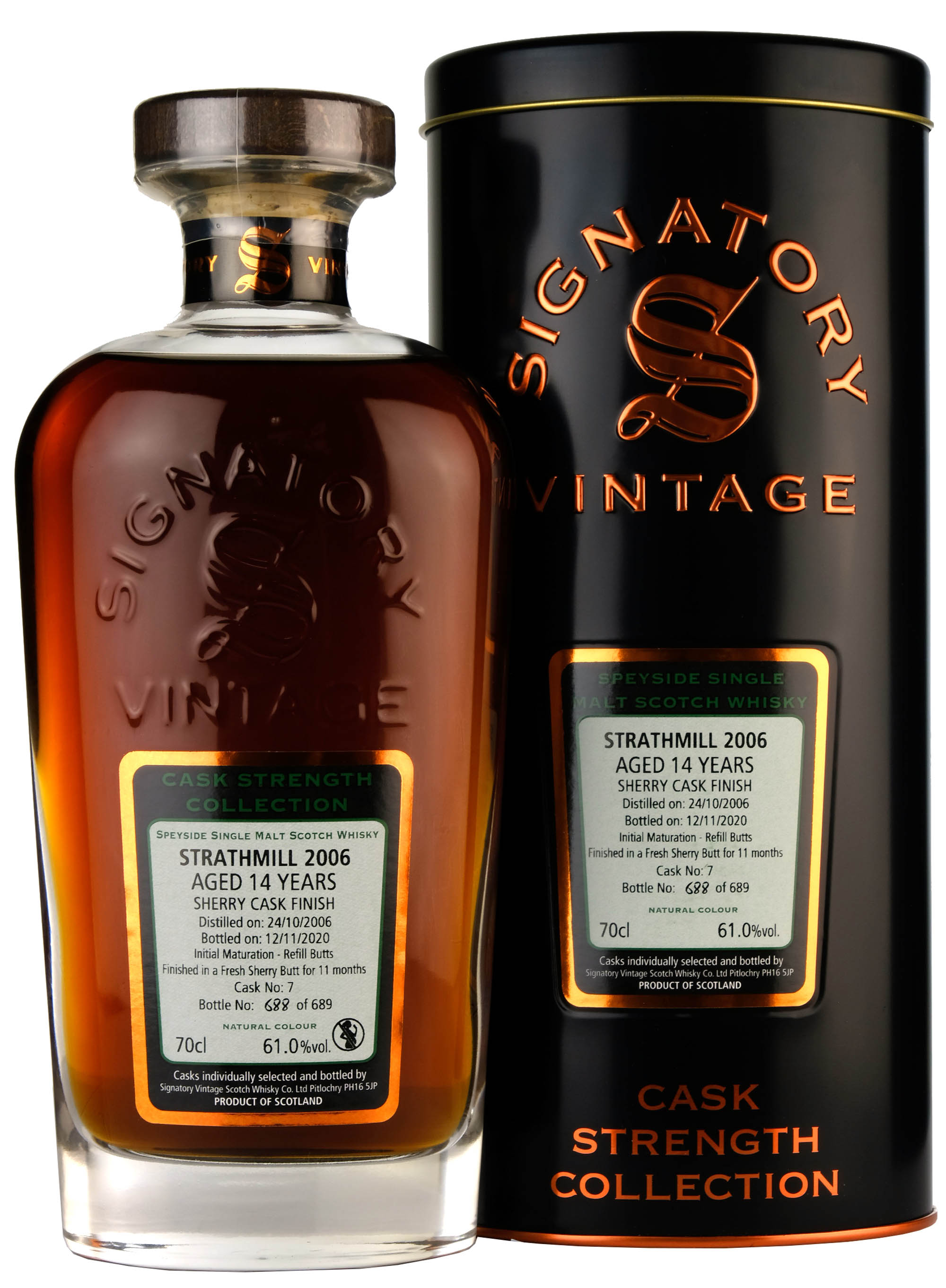 Strathmill 2006-2020 | 14 Year Old Signatory Vintage Cask Strength Collection Single Cask 7