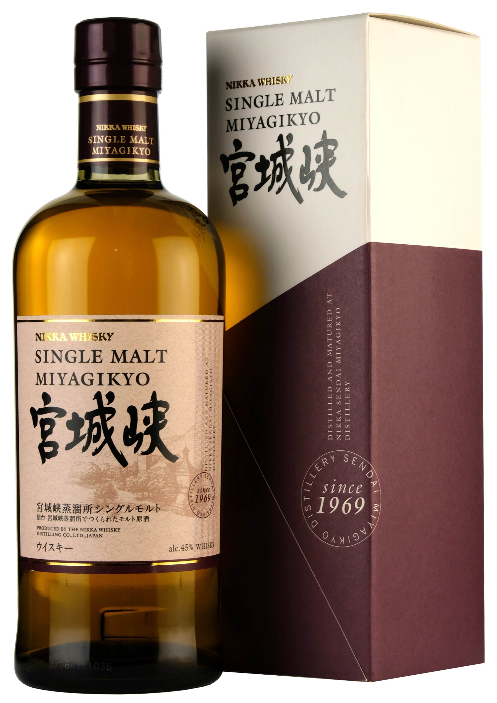 Miyagikyo Single Malt Whisky With JP Case, 45°, 700ml