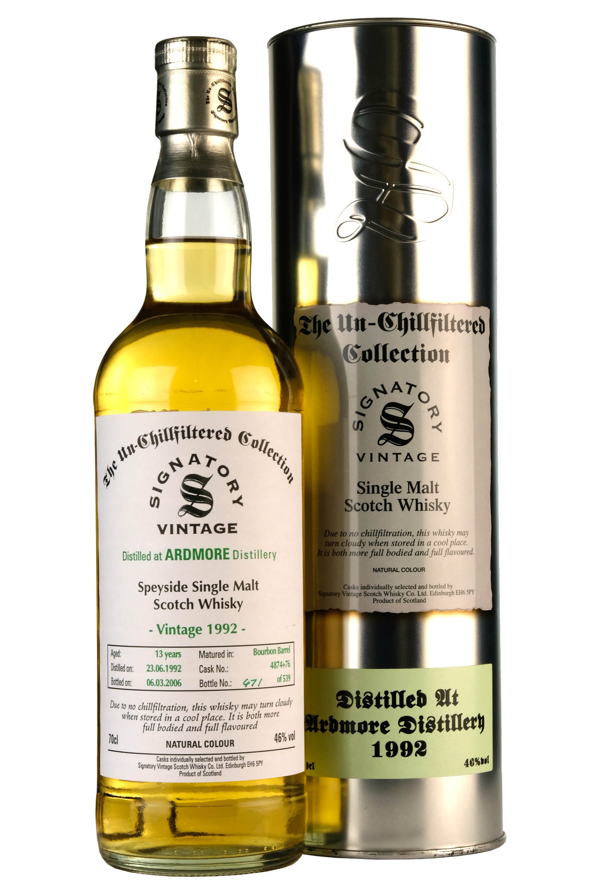 Ardmore 1992-2006 | 13 Year Old Signatory Vintage Casks 4874+76