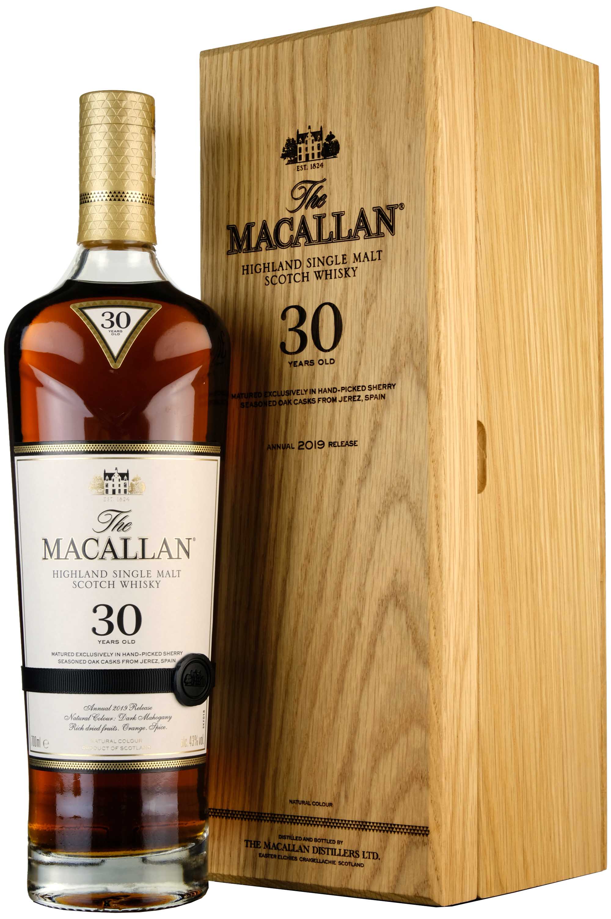 Macallan 30 Year Old Sherry Oak 2019 Release