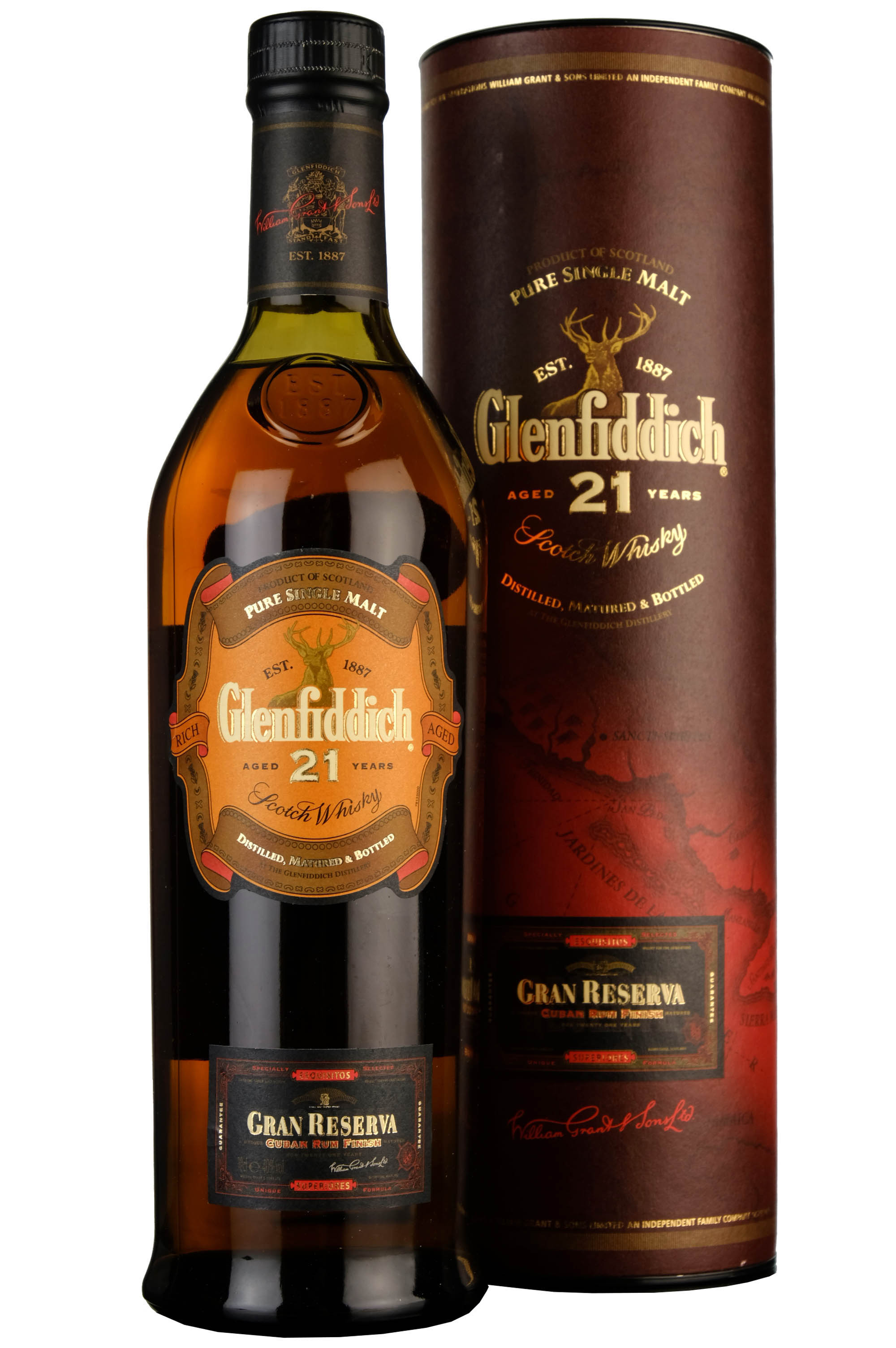 Glenfiddich 21 Year Old Gran Reserva Cuban Rum Finish Pre-2008