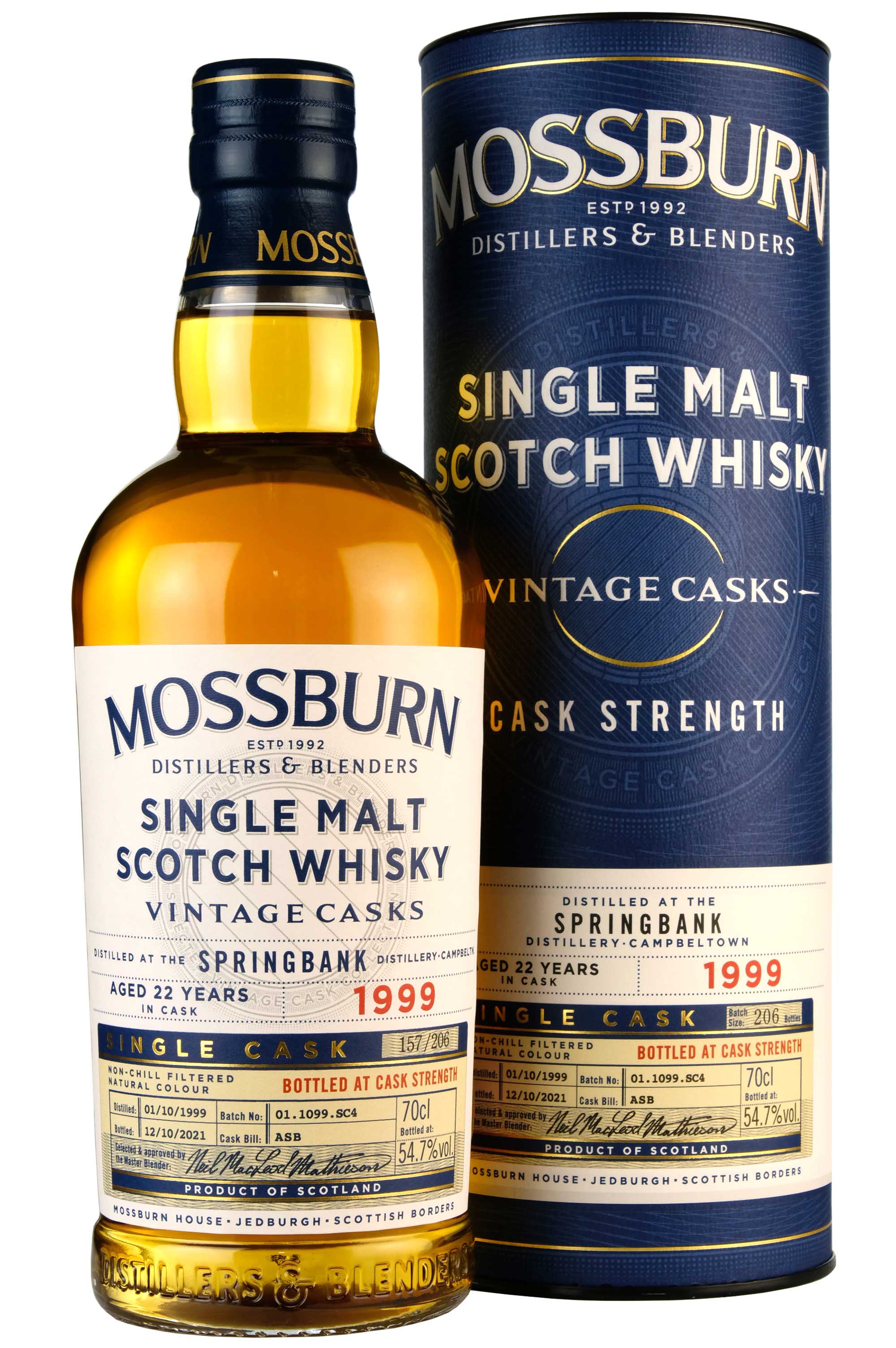 Springbank 1999-2021 | 22 Year Old Mossburn Distillers Vintage Casks