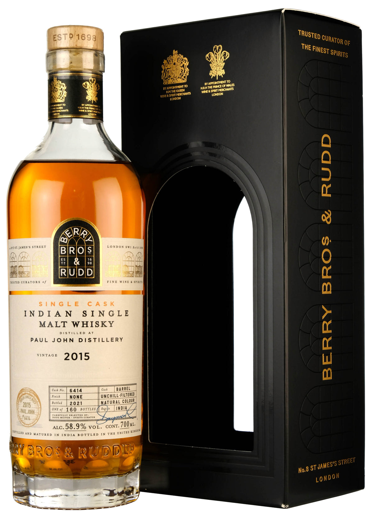 Paul John 2015-2021 | 6 Year Old Berry Bros & Rudd Single Cask 6414