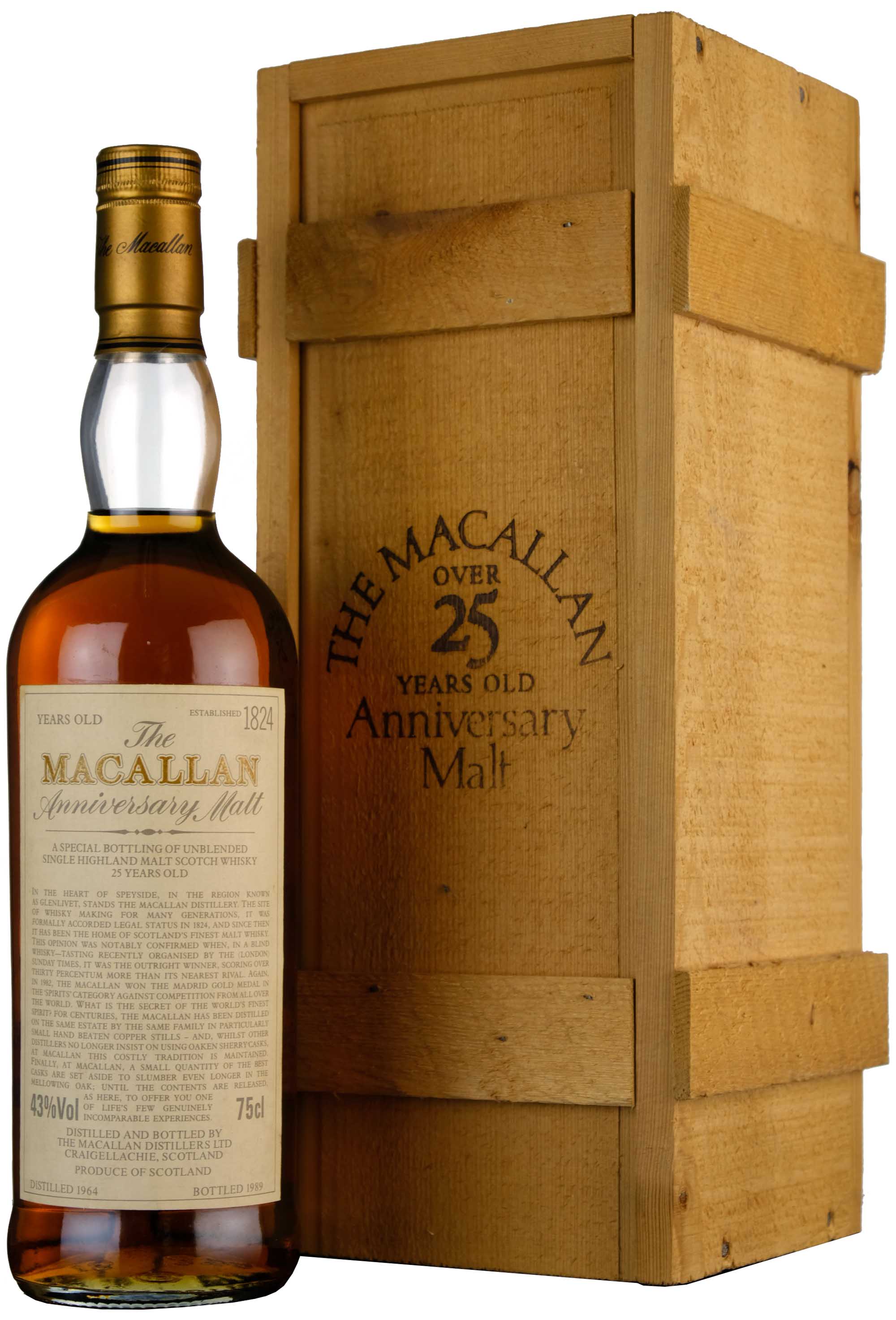 Macallan 1964-1989 | 25 Year Old Anniversary Malt