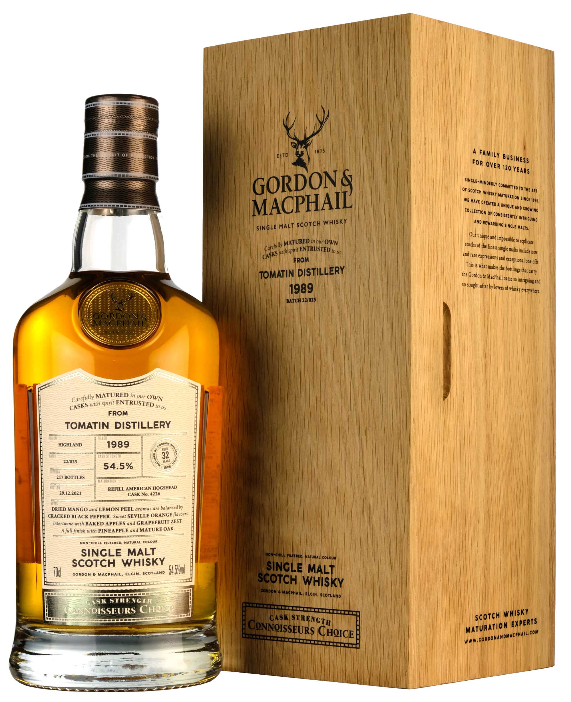 Tomatin 1989-2021 | 32 Year Old Gordon & MacPhail Connoisseurs Choice Single Cask 4226