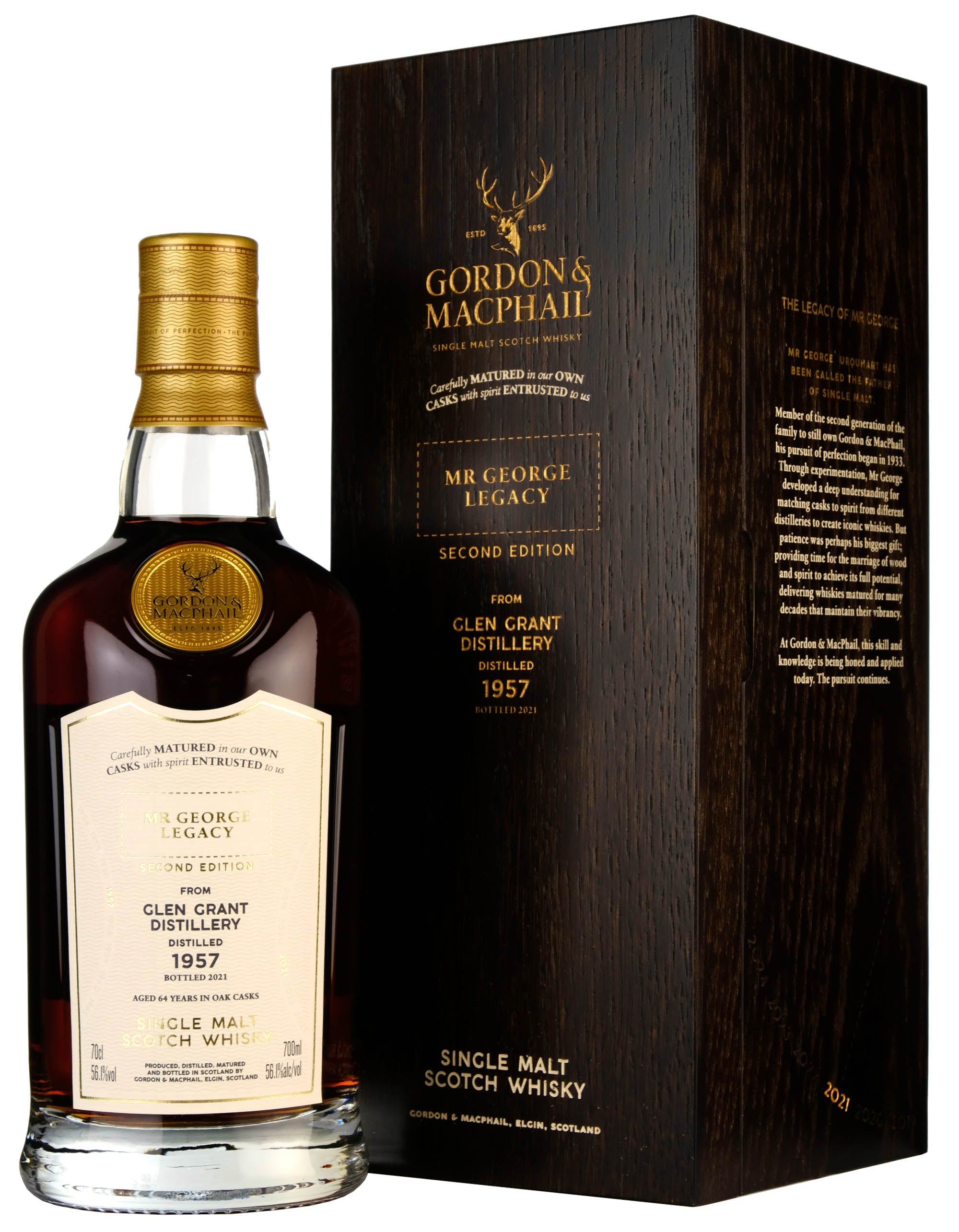 Glen Grant 1957-2021 | 64 Year Old Gordon & MacPhail Mr George Legacy Single Cask 3483 2nd Edition