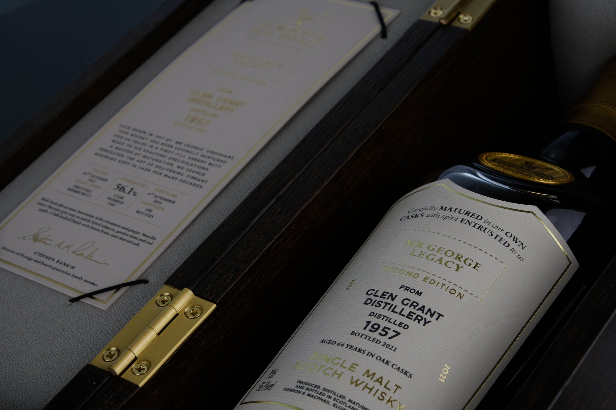 Glen Grant 1957-2021 | 64 Year Old Gordon & MacPhail Mr George Legacy Single Cask 3483 2nd Edition