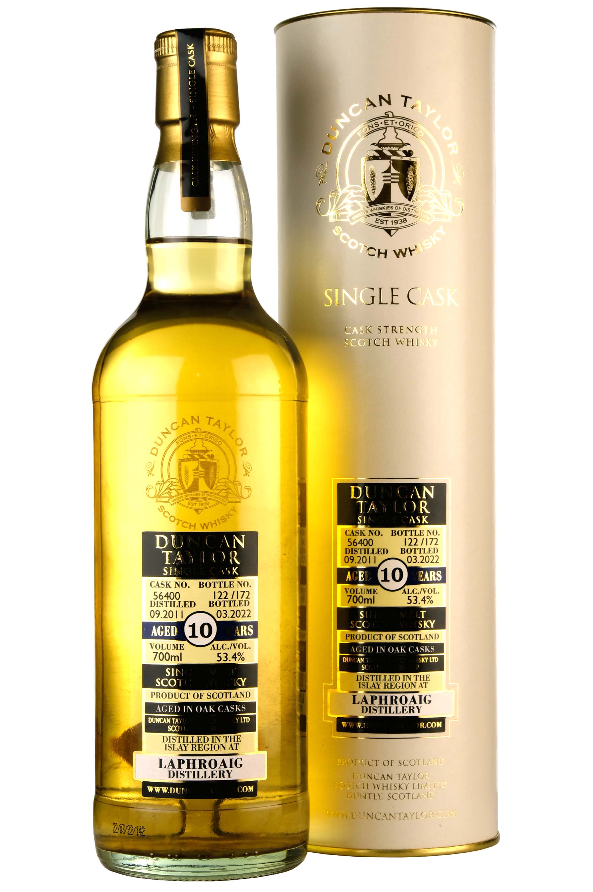 Laphroaig 2011-2022 | 10 Year Old Duncan Taylor Cask 56400