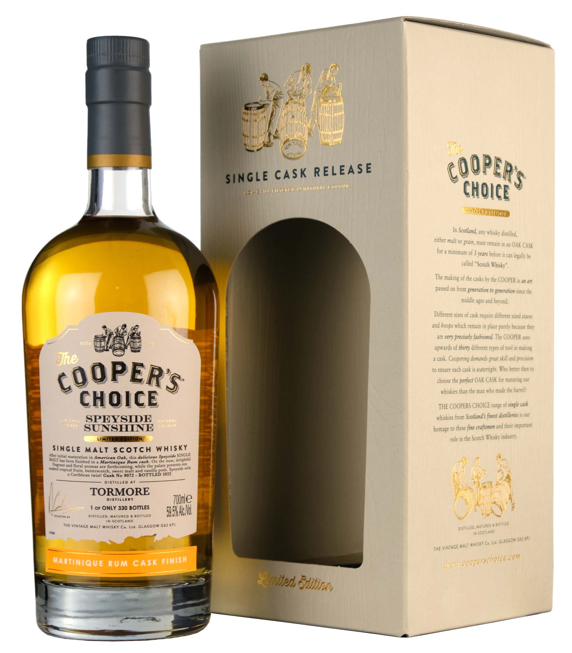 Tormore Speyside Sunshine 2022 | Cooper's Choice Single Cask 9072