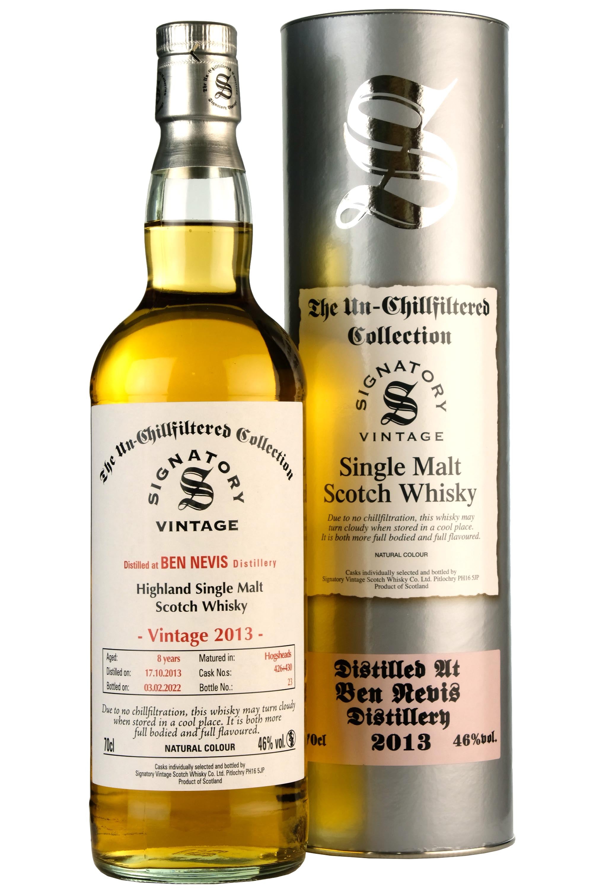 Ben Nevis 2013-2022 | 8 Year Old Signatory Vintage Cask 426 + 430